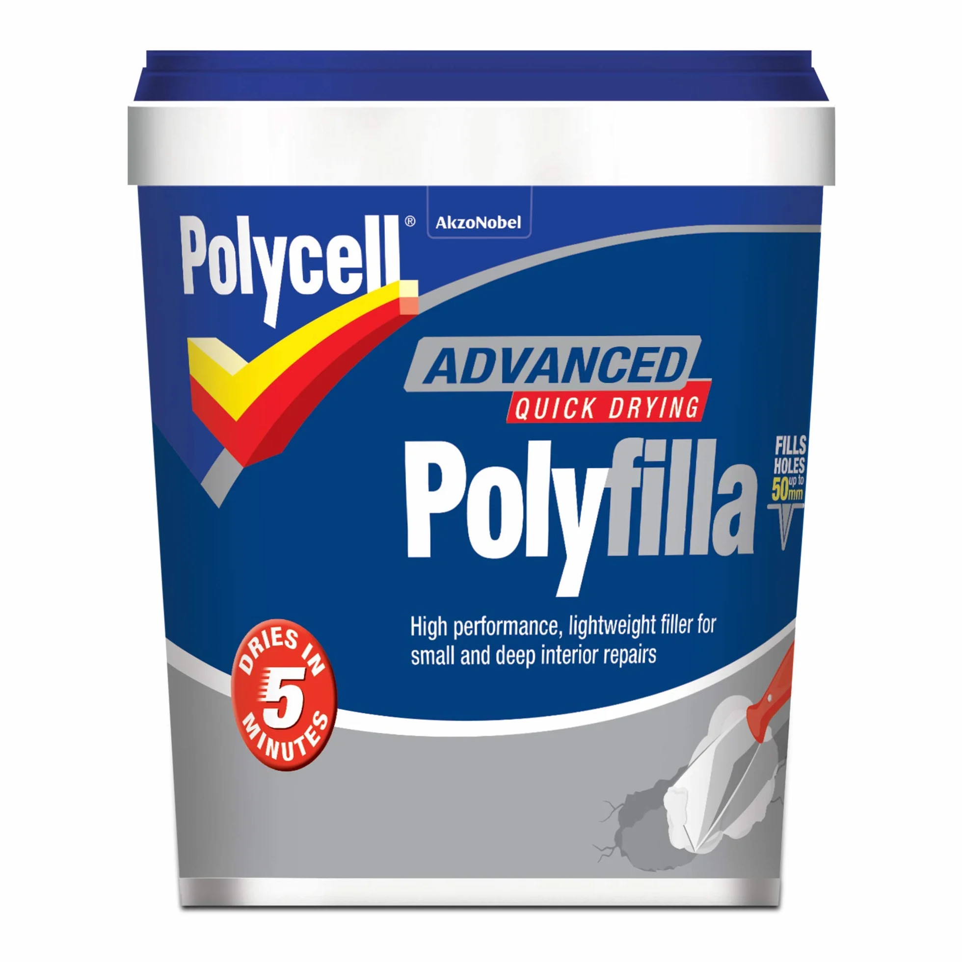 Polycell OFPF600 Lightweight Polyfilla - Bote de relleno para agujeros (600 ml)