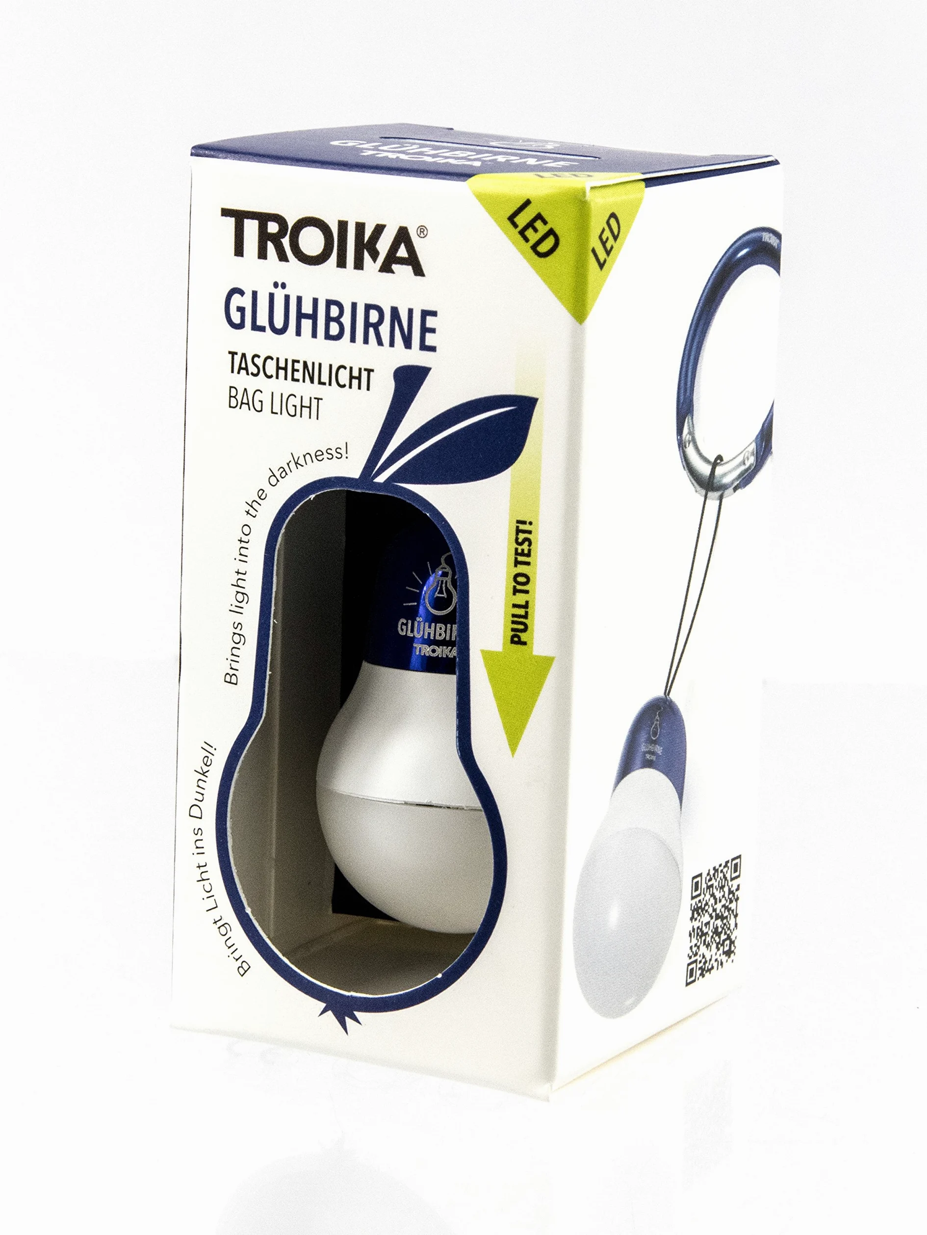 TROIKA BAG LIGHT Linterna de llavero LED Azul, Blanco