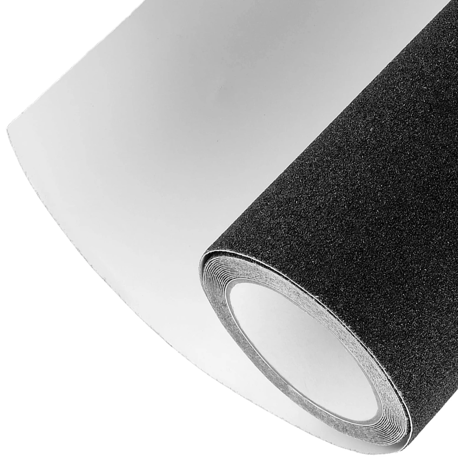 SINJEUN Cinta adhesiva antideslizante negra de 25 cm x 5 m, cinta adhesiva antideslizante, cinta adhesiva para escaleras, escalones