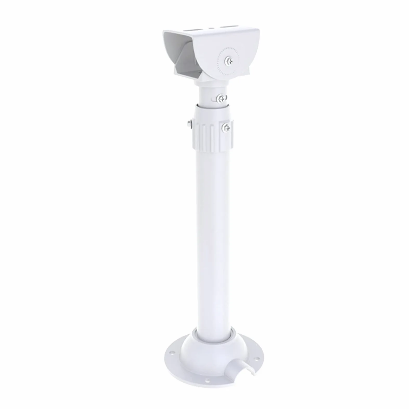 WiTi Poste de Montaje Extensible para cámaras de vigilancia de Seguridad, 40 CM-60 CM Ajustable Soporte de Montaje en Techo para cámara IP CCTV, Metal Sólido Recubrimiento en Aerosol en Polvo