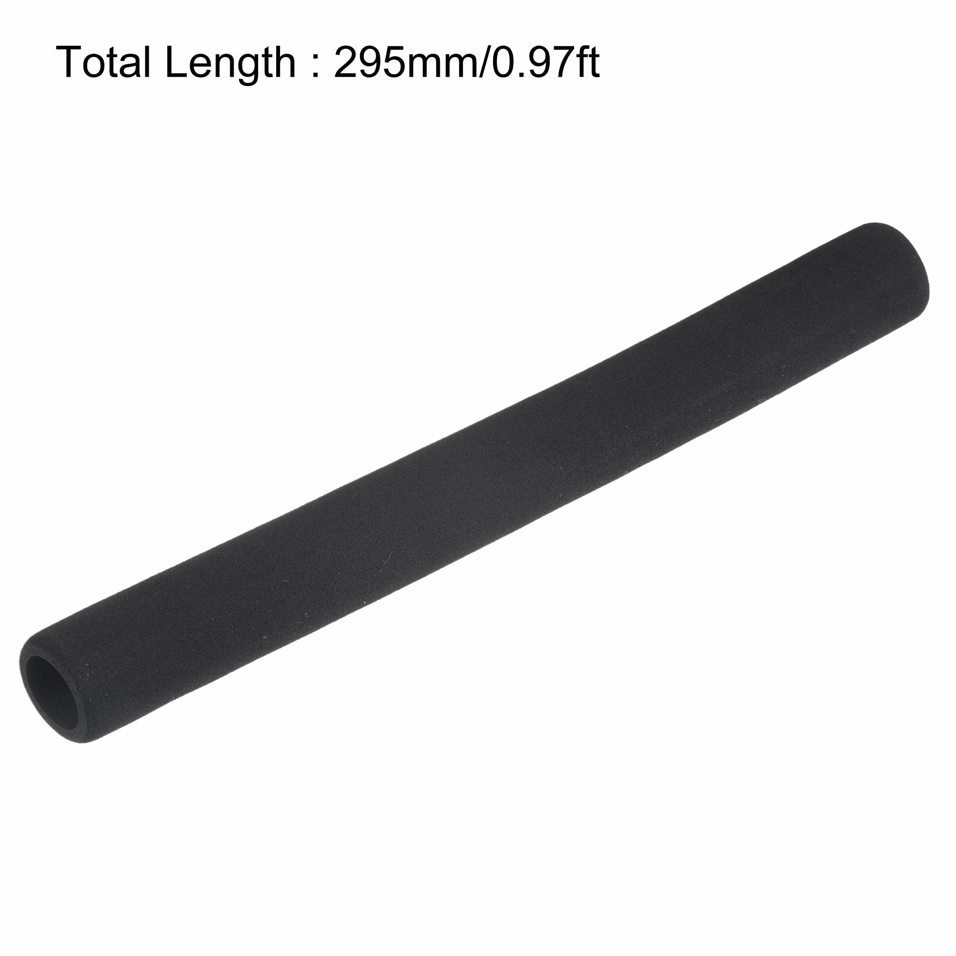 sourcing map Espuma Tubería Aislamiento 20mm ID 30mm OD 295mm Negro 2uds