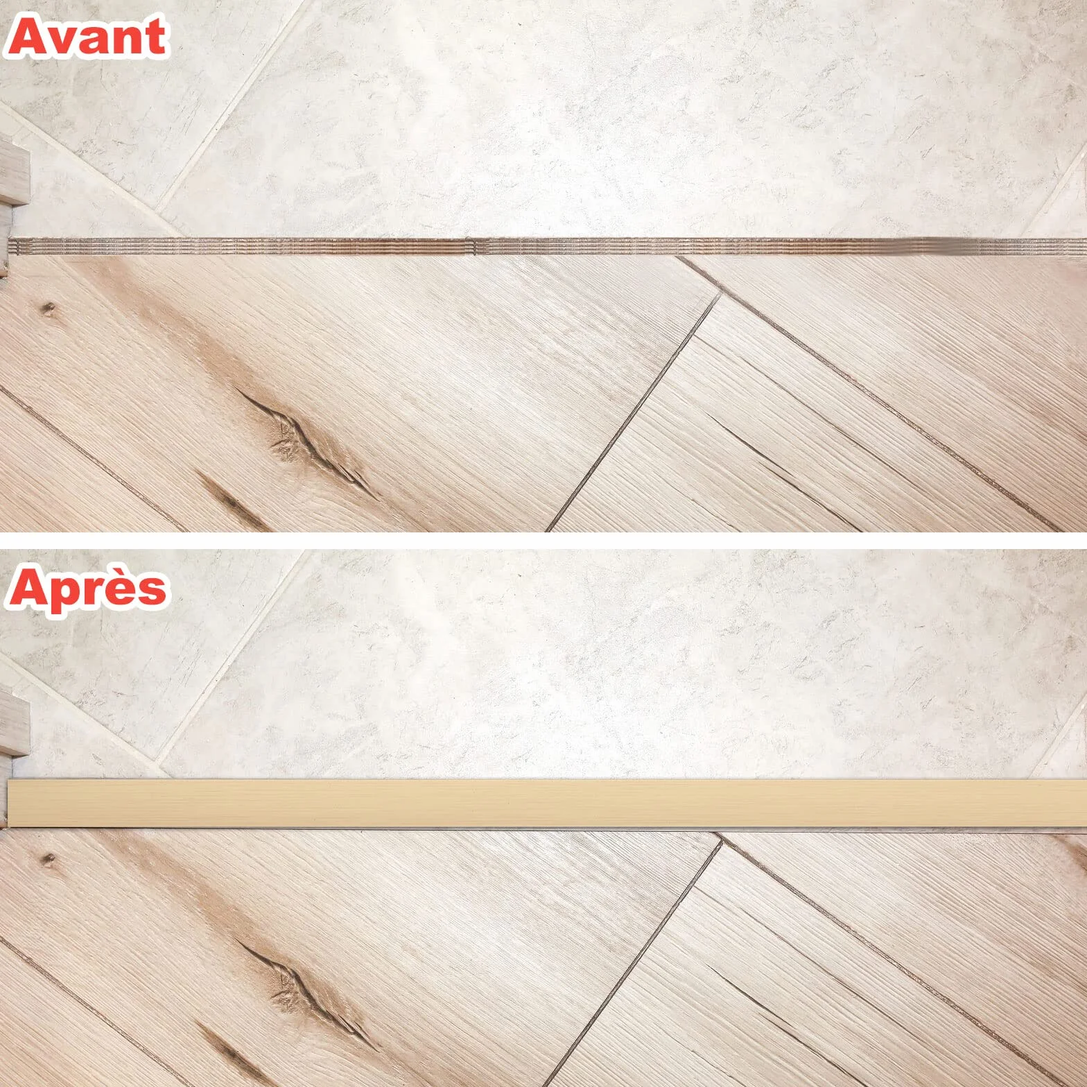 MIVIDE 400 x 4 cm, perfil de transición de vinilo, tiras de umbral, umbral de puerta, adhesivo para cubrir huecos entre laminado, suelos de madera, azulejos (color de horno)