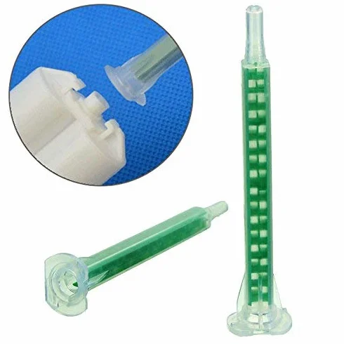 50Pcs F6-16 Green Ab Glue Tubo De Mezcla Boca Estática Sección 16 Boquillas