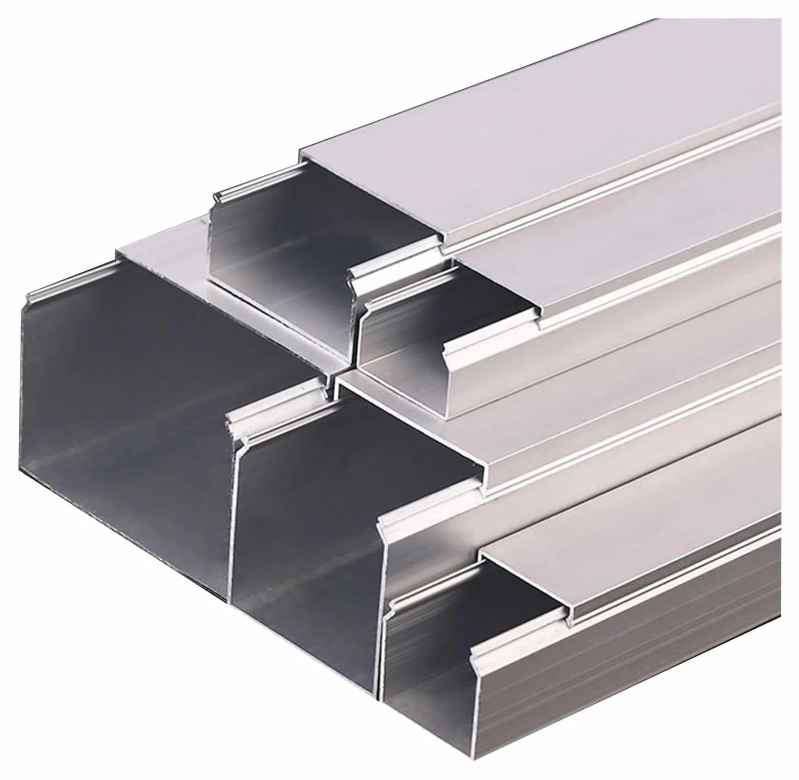 Canaletas for Cables de Acero Inoxidable, canaletas de aleación de Aluminio, Organizador de Cables de TV for el hogar y la Oficina, Cubierta Decorativa for Cables.(50x30x0.8mm)