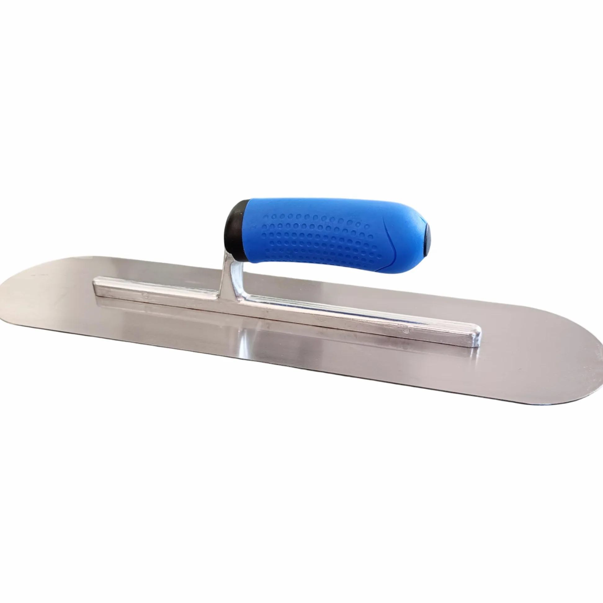 Llana Alisadora de Acero Inoxidable 40,6 cm – Mango Suave Antideslizante – Paleta, Fratasadora para Hormigón y Yeso, Herramienta Profesional de Construcción (40,6 x 10,2 cm)