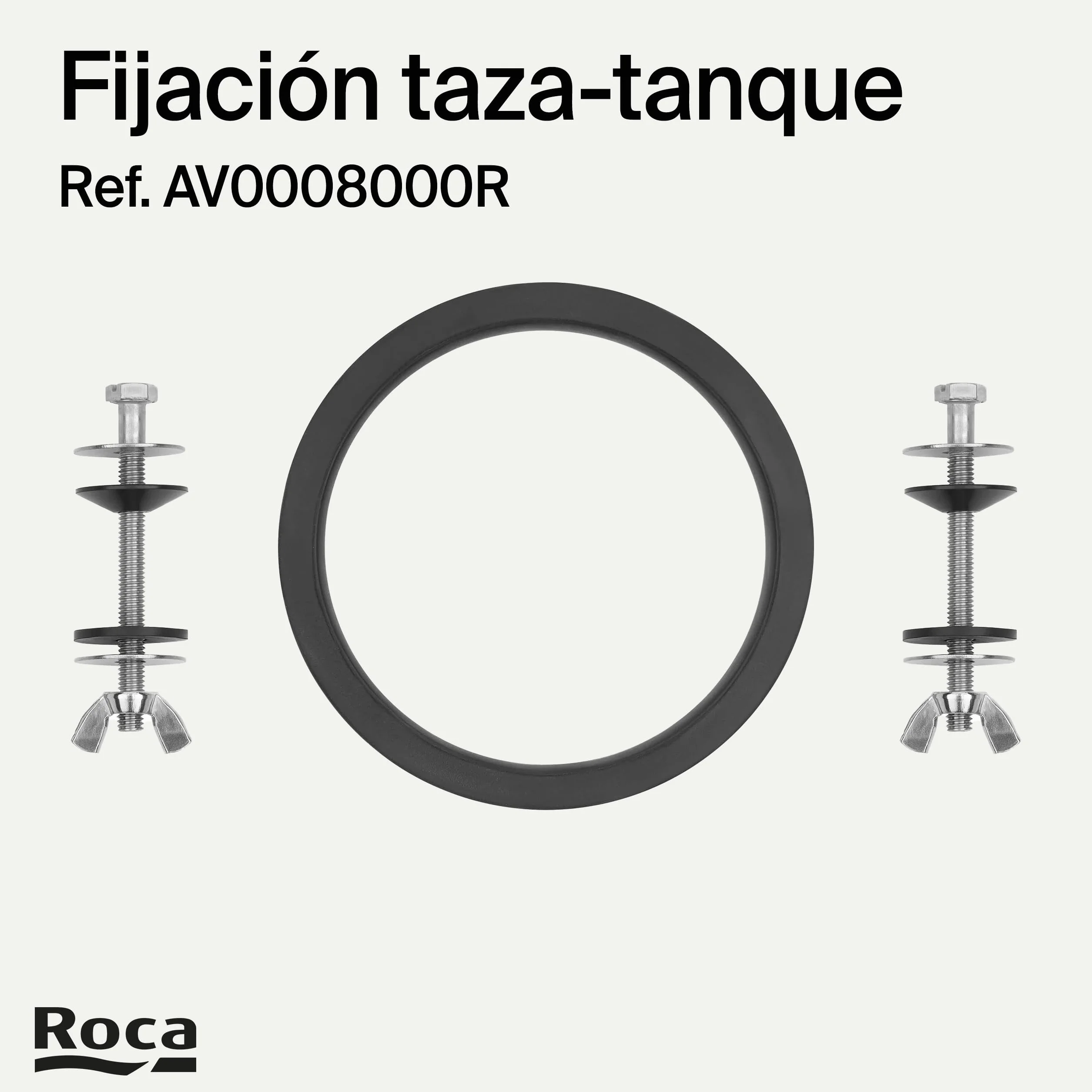 Roca AV0008000R Fijación junta plástico taza tanque esférico varios modelos