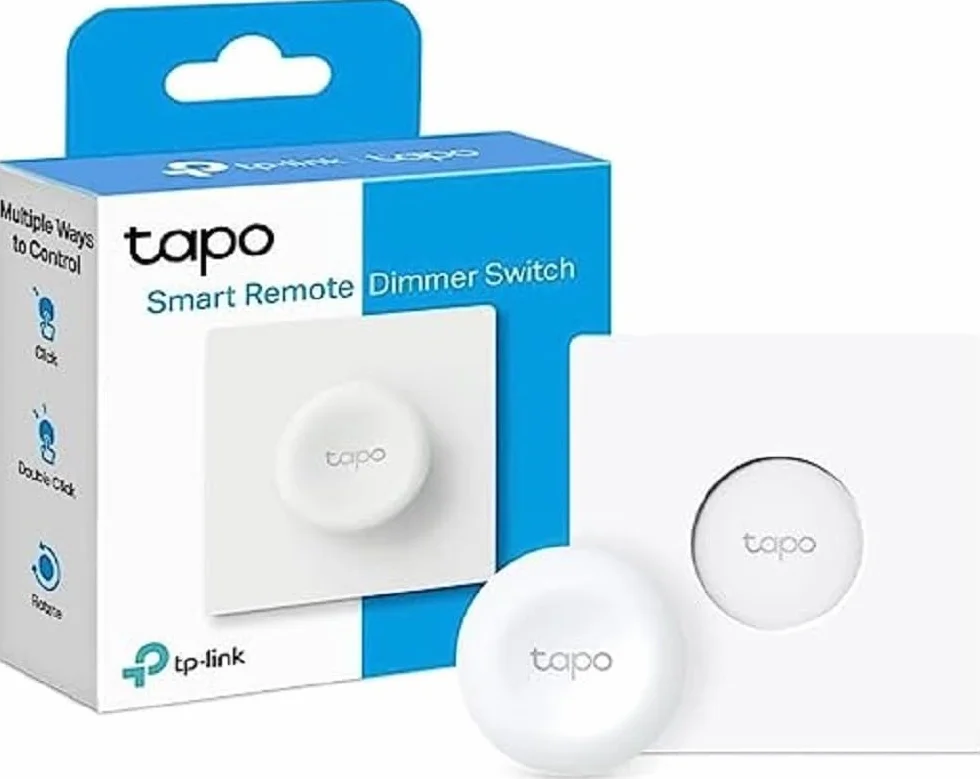 TP-Link Tapo S200D Interruptor Regulador Intensidad de Luz WiFi Inteligente, Control a Distancia, Pila de Larga Duración, Fácil Montaje, Requiere Hub