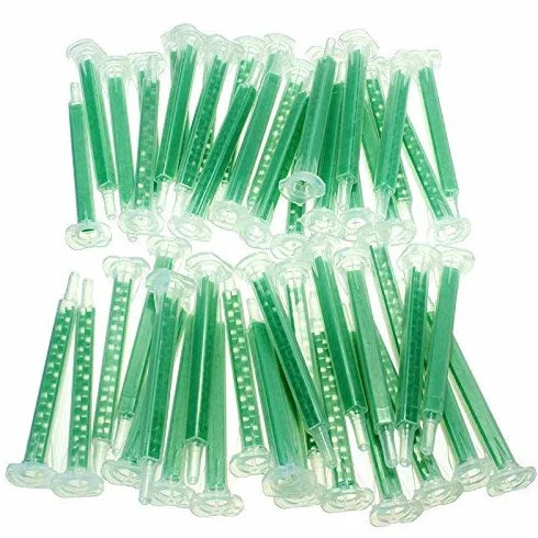 50Pcs F6-16 Green Ab Glue Tubo De Mezcla Boca Estática Sección 16 Boquillas