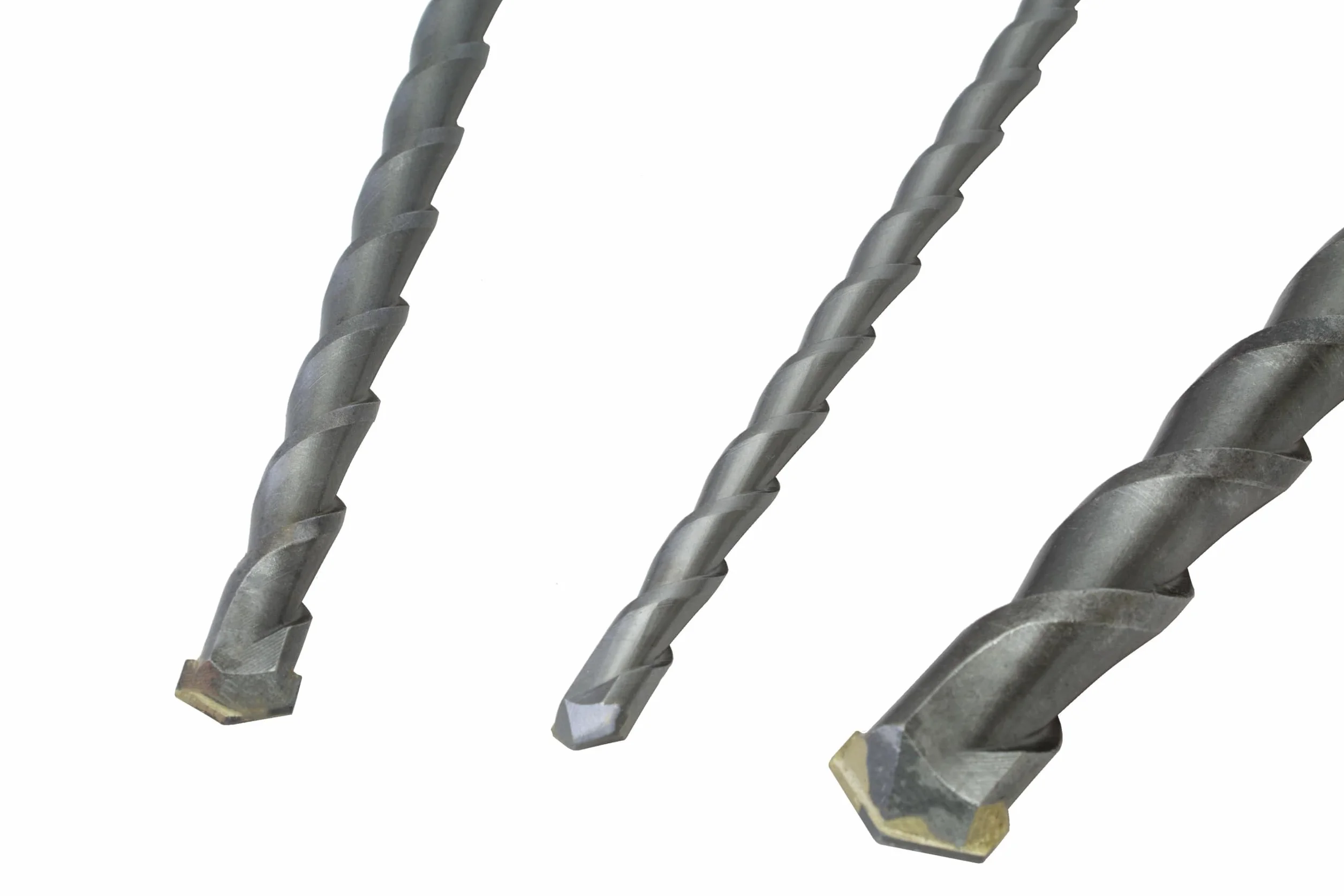KIT 3 Brocas SDS PLUS de 1 Metro (1000 mm) | Brocas Pasamuros Extra Largas SDS-Plus: Ø 12, 16 y 24 mm | Barrenas Profesionales Hormigón, Piedra y Ladrillo (mampostería. Punta de Carburo de Tungsteno