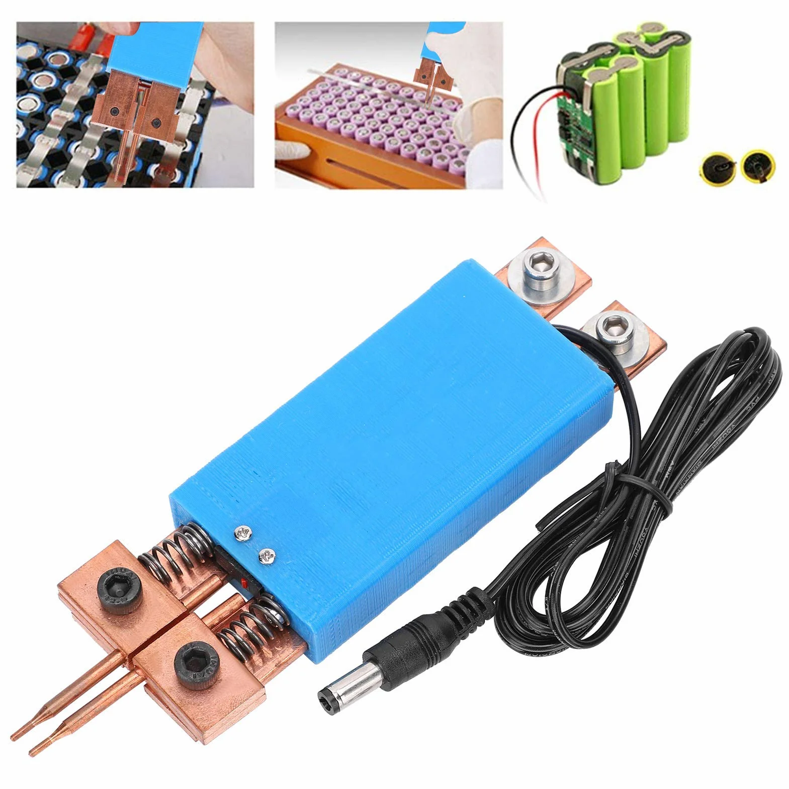 Pluma de soldadura por puntos de batería 18650, DC 4-12V Máquina de soldadura de gatillo automática Pluma de soldadura por puntos de bricolaje, para máquina de soldadura por puntos industrial