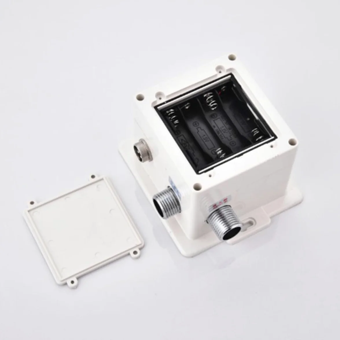 Toddmomy Grifo Automático Función Ahorro de Agua para Lavabo de Baño Sensor Infrarrojo Cobre Plateado y Encendido/apagado Automático