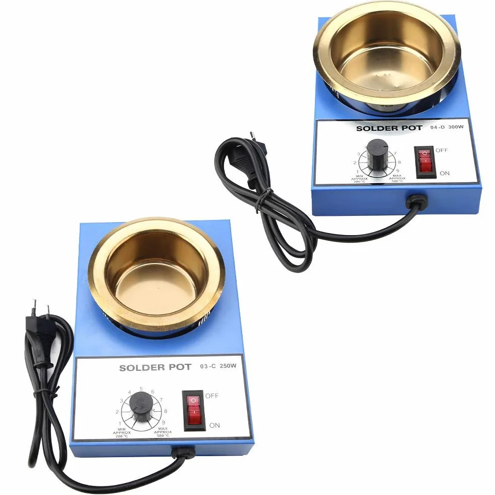 Baño de desoldadura para soldadura en maceta sin plomo de 100 mm 1200 g Capacidad 220 V (enchufe de la UE)(EU Plug(300W))