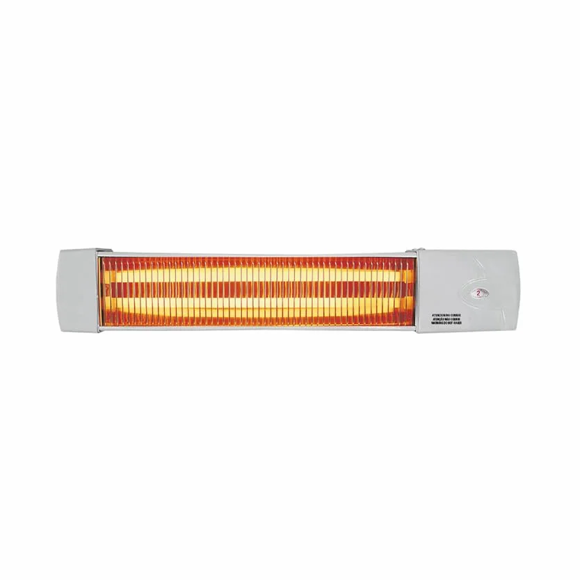 Estufa de baño de cuarzo orientable 600-1200W, ideal para calentar espacios pequeños y proporcionar confort en el hogar.