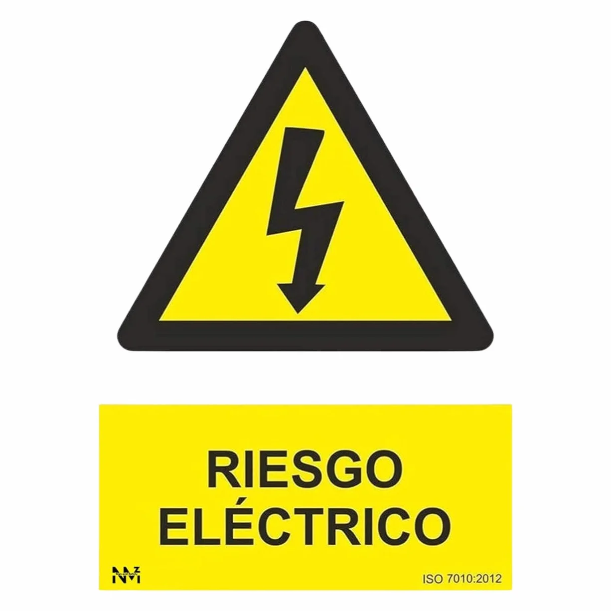 Normaluz RD35607 - Señal Adhesiva Riesgo Eléctrico Adhesivo de Vinilo 15 x 20 cm, Amarillo