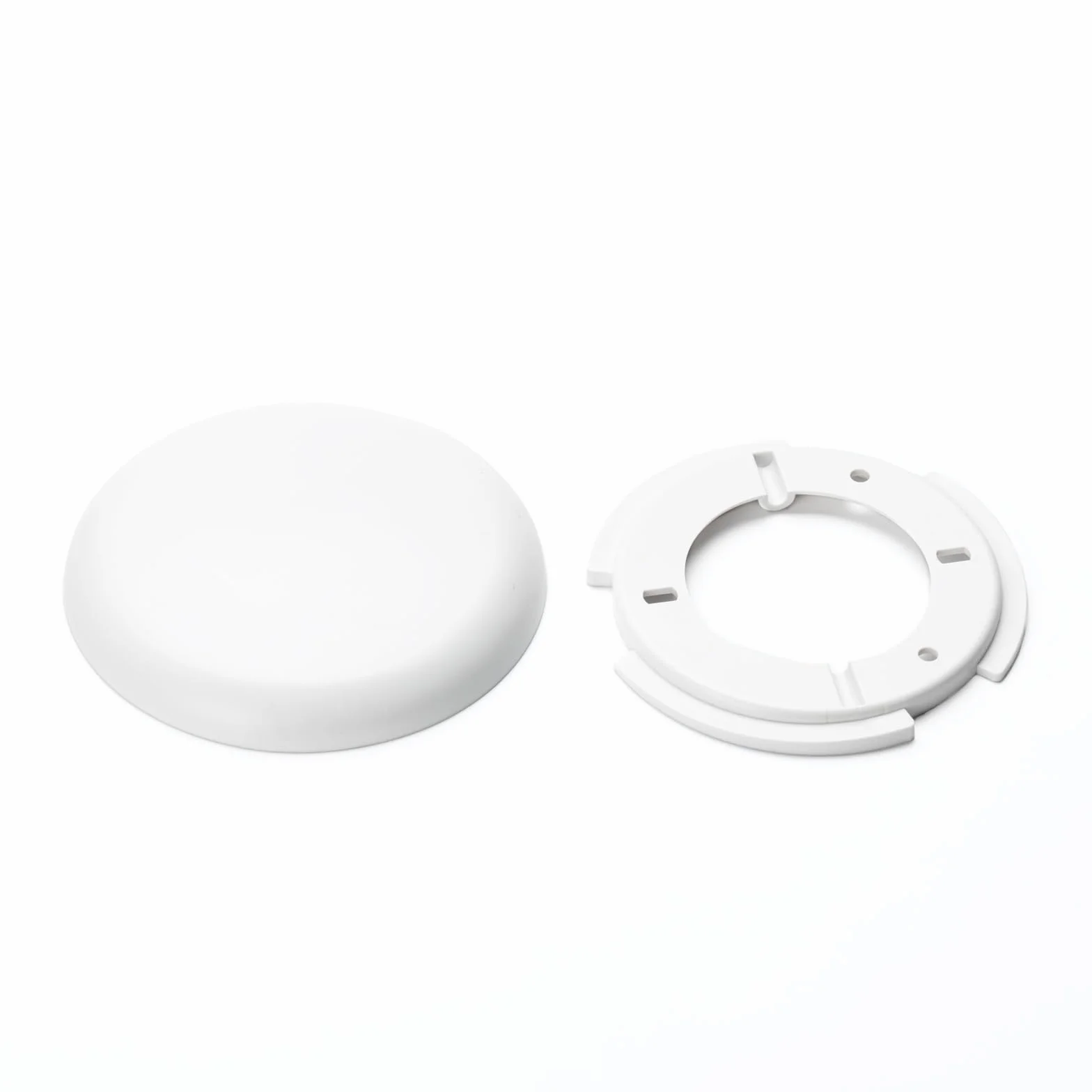 ORION LIGHTSTYLE Cubierta Extra Plana 3 Piezas Caja de Distribución PVC Blanco Baldaquín Caja de Techo Término, redonda, 100mm