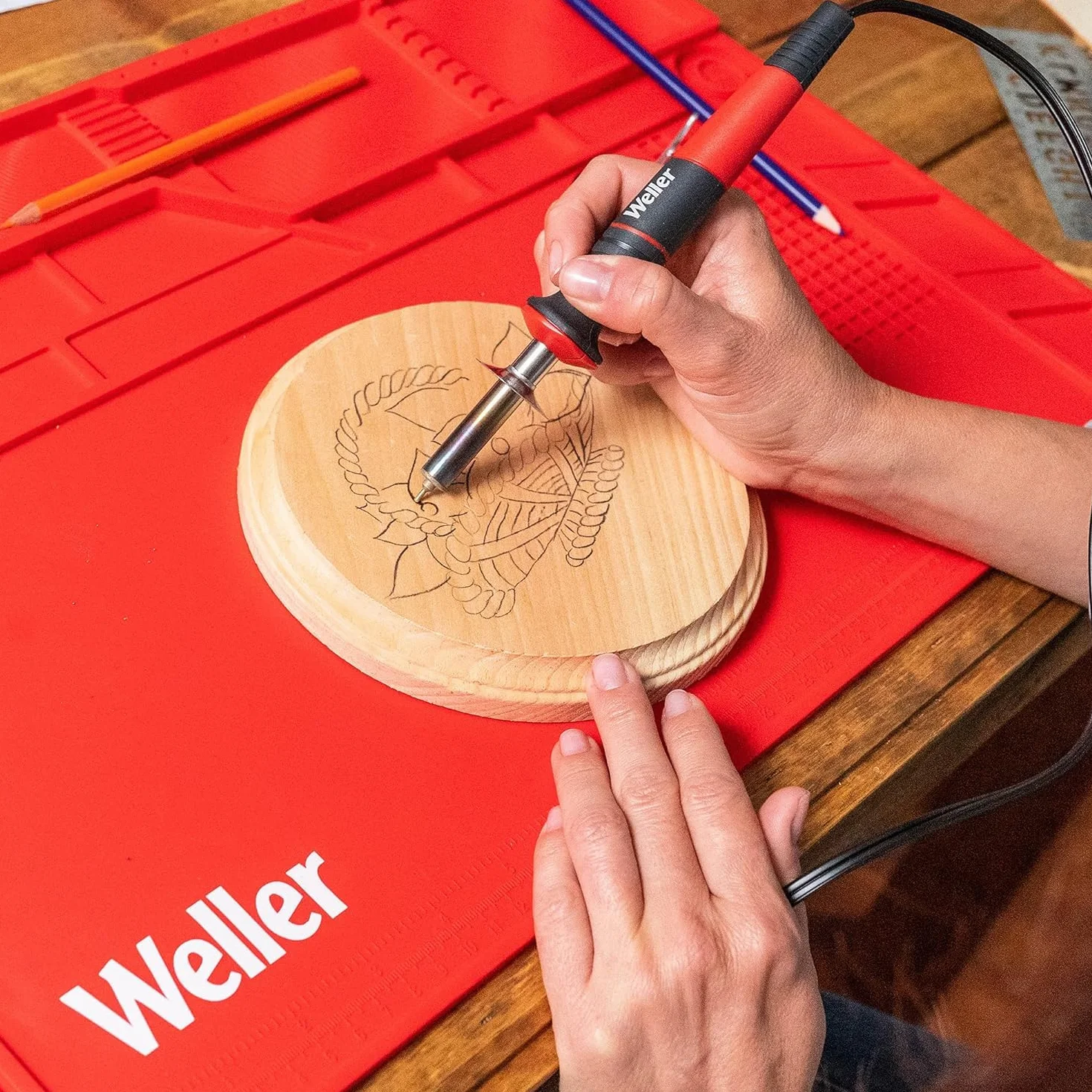 Weller WLIWBK2523C Kit De Pirograbado De Weller De 15 Piezas Con La Mayor Seguridad Y Comodidad Eu 25w/230v