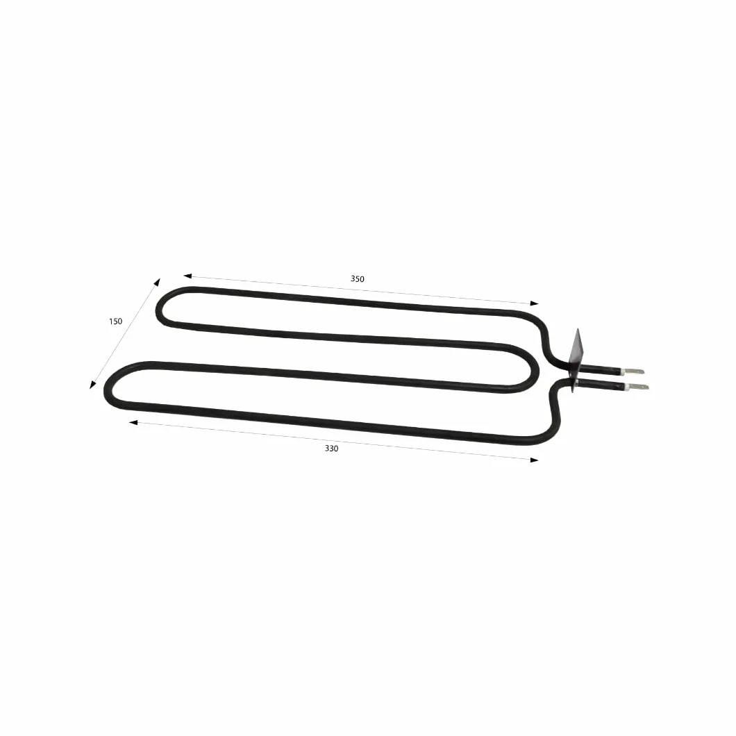 Resistencia para acumulador 800W 230V 350x150mm Pletina 40x31mm | Para convertir la energía en calor | Resistencia acumulador | Resistencia calefactora