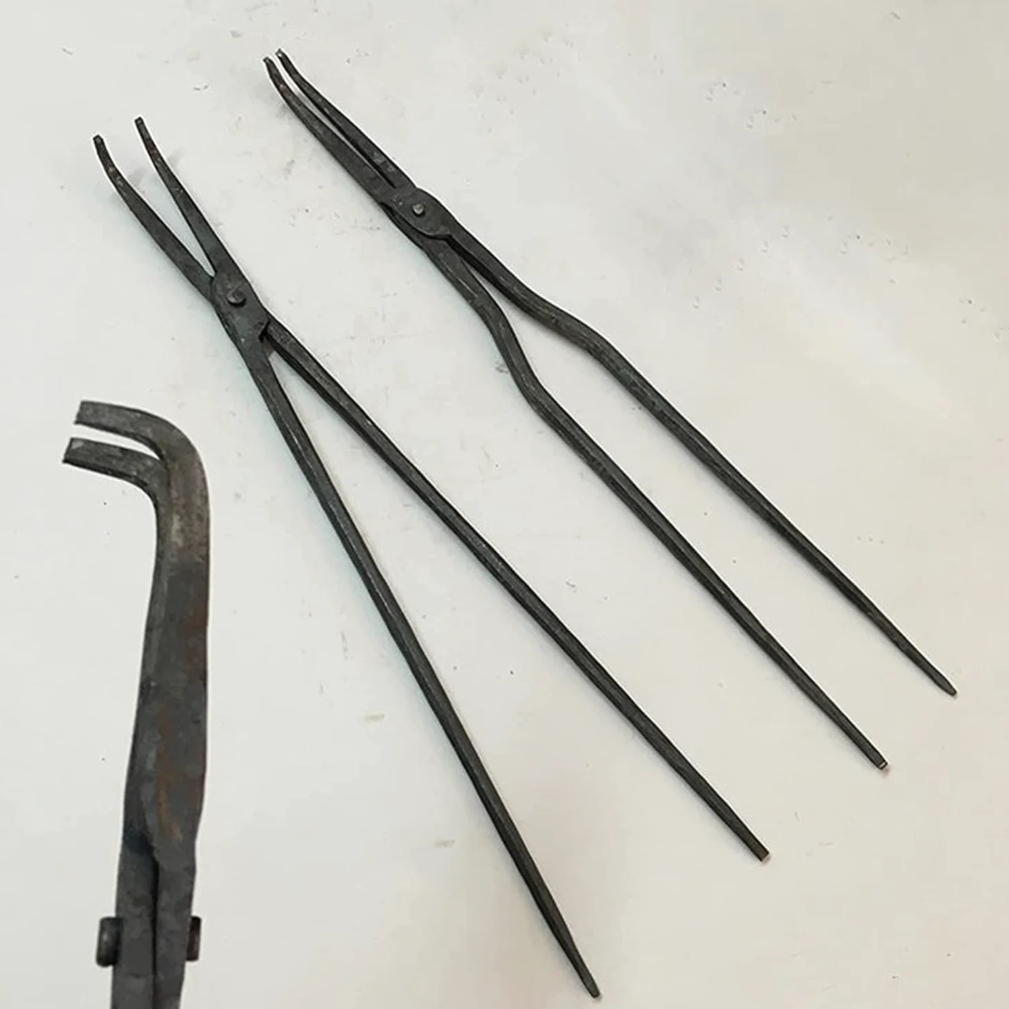 Alicates de Codo Pinzas de Herrero Ingeniero Forja de Herrero Forja de Yunque para Herramientas de Herrero Forjadas a Mano Pinzas de Herrero de Nariz Curva