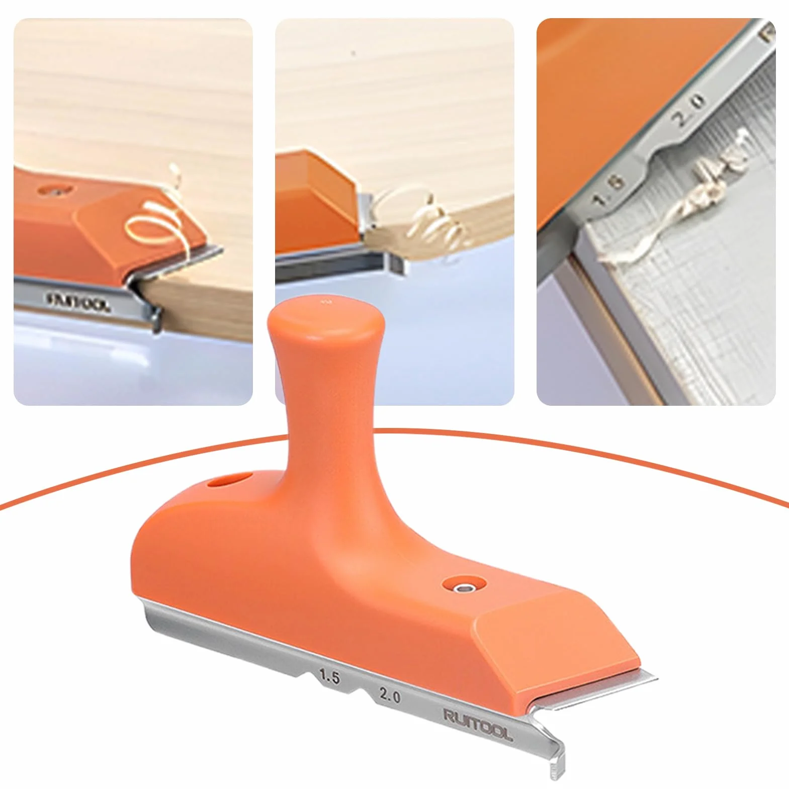 Herramientas para Cantos, Recortadora Manual de Precisión para Madera, Herramienta Ergonómica para Suelos, Armarios, Muebles y Trabajos de Carpintería