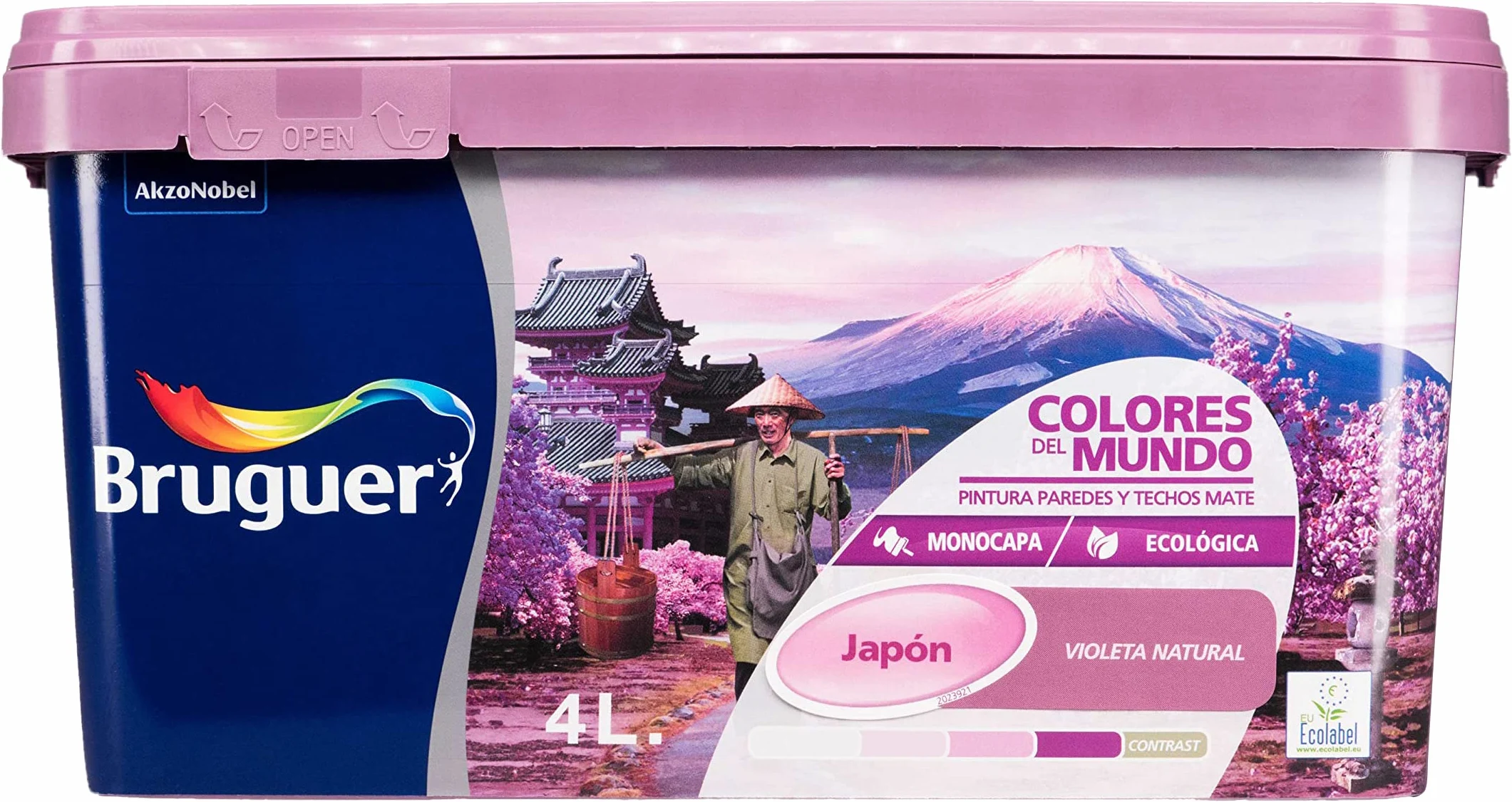 Bruguer Colores del Mundo Pintura para paredes monocapa Japón Violeta Natural 4 L