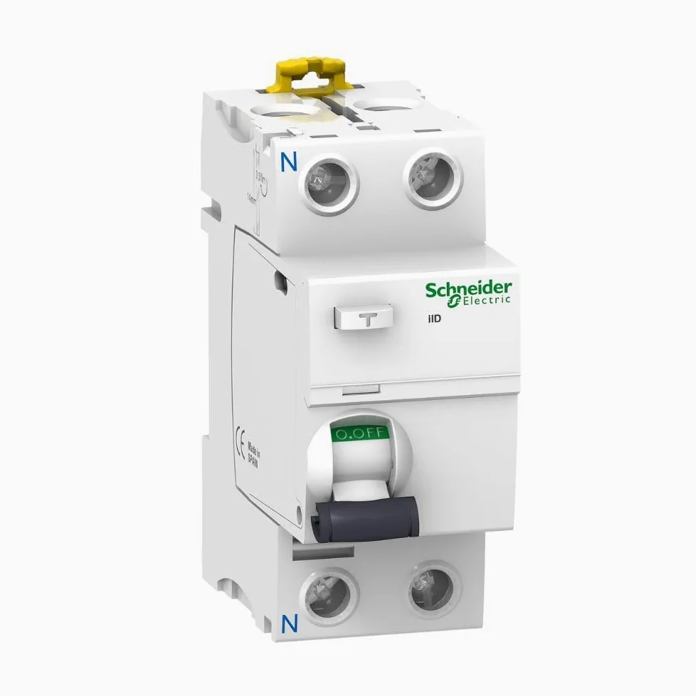 RASMACOR | Interruptor Diferencial Superinmunizado 2P 40A 30MA | A9R61240 | Acti9 iID | Tipo A-SI | Sensibidad 30ma | Frecuencia 50/60HZ | Norma EN/IEC 61008-2-1 CE 2 Polos 40 Amperes