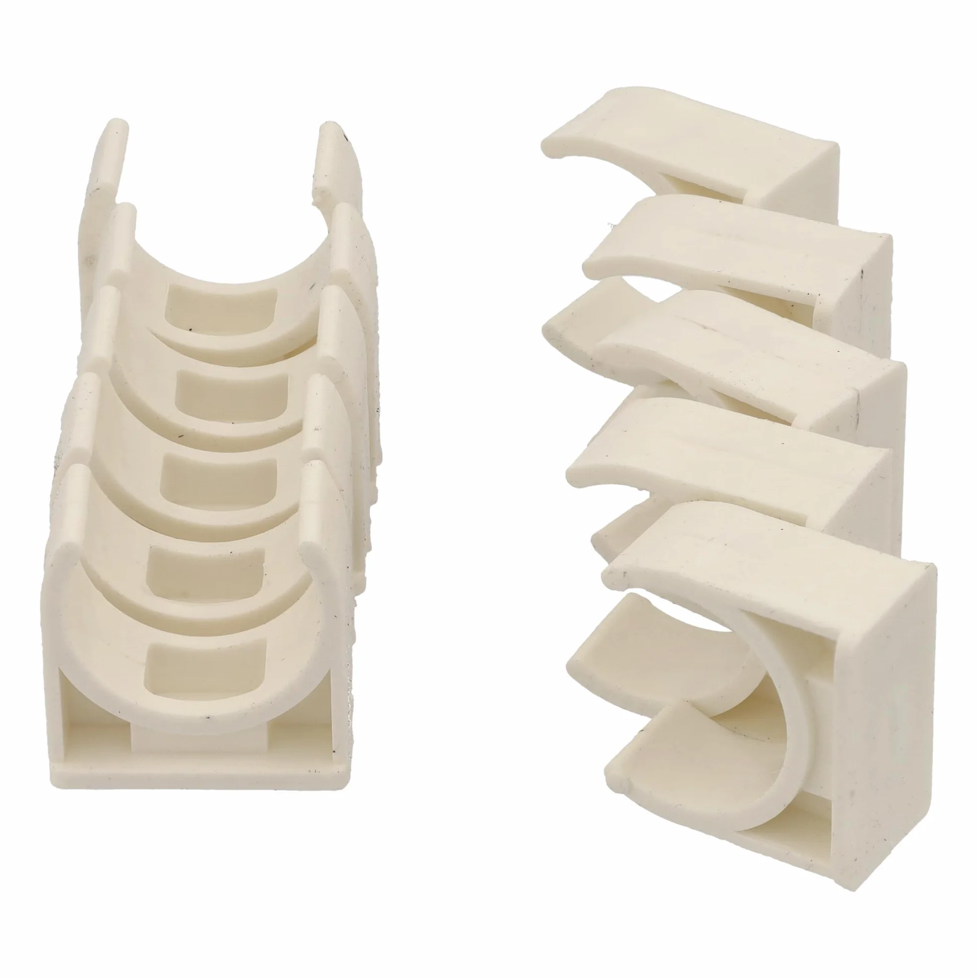 Jandei - Pack 10 uds. Tubo para Cables PVC Rígido Blanco Longitud 1 Metro. Diámetro 20 mm. Funda de Cable con Grapas de Sujección, Codo 90 Grados,Manguitos y Curvas de Empalme.