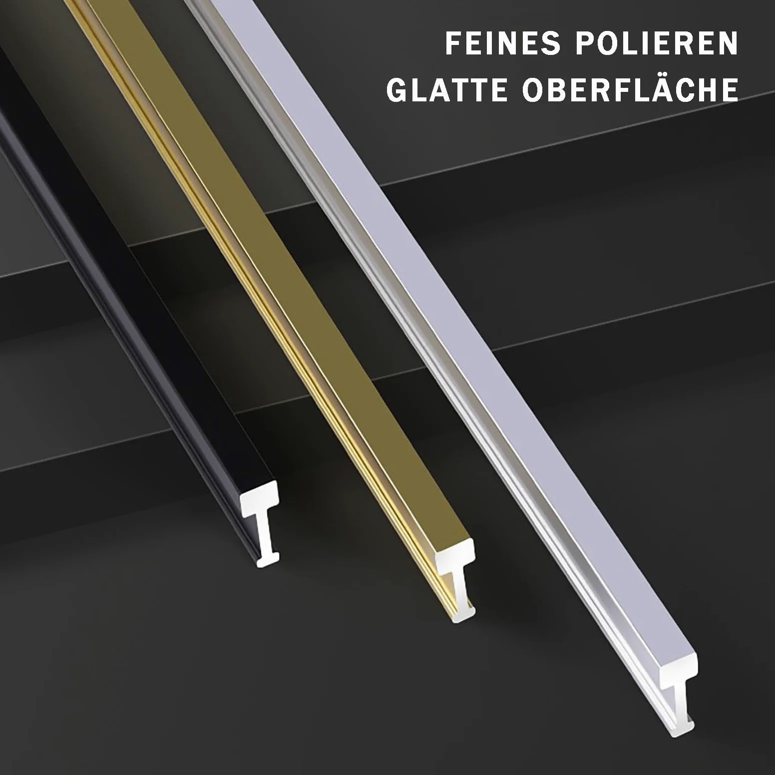 Perfil En T Para Transición De Suelo De Aluminio Para Puertas, 2 Piezas De 125cm, Ideal Para Uniones Entre Suelos Laminados Y Cerámicos, Transición Perfecta Sin Desnivel(Silber,Breite: 2.9 mm)