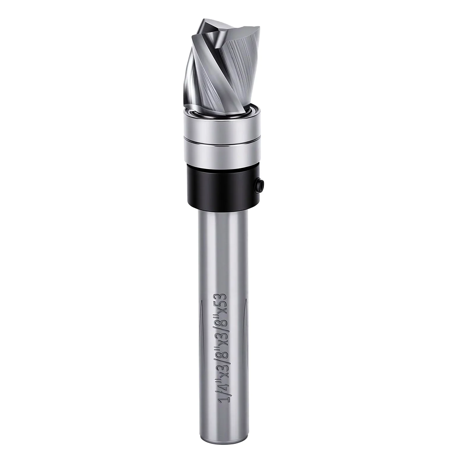 Generic Broca Fresadora de Corte Al Ras con Cojinete Guía para Reducir los Errores de Corte Diámetro de 3/8 pulg. Longitud de de 1/2 pulg. Ideal para Metales No Ferrosos