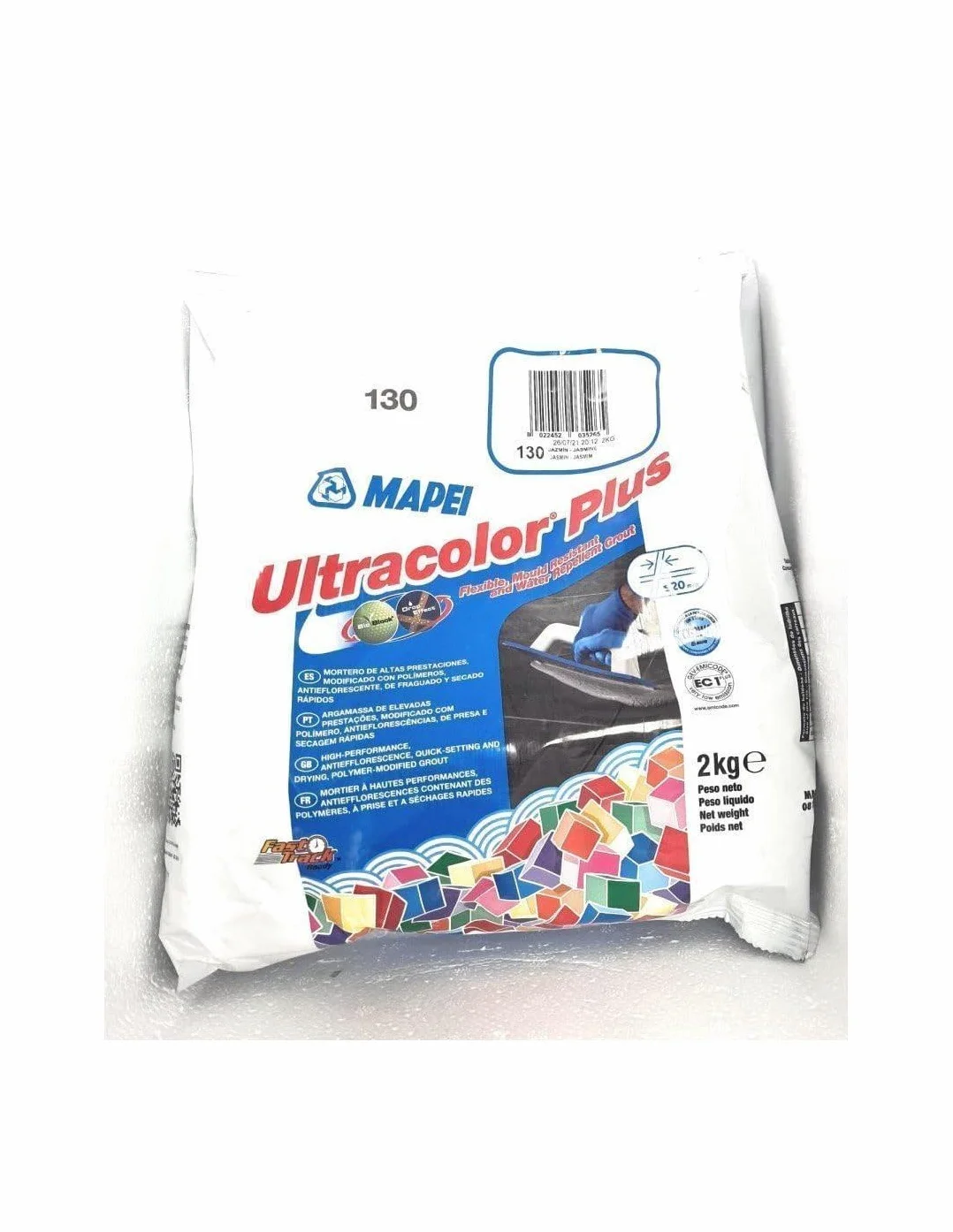 Mapei 130 UltraColor Plus - Lechada para Juntas (2 kg), Color Jazmin