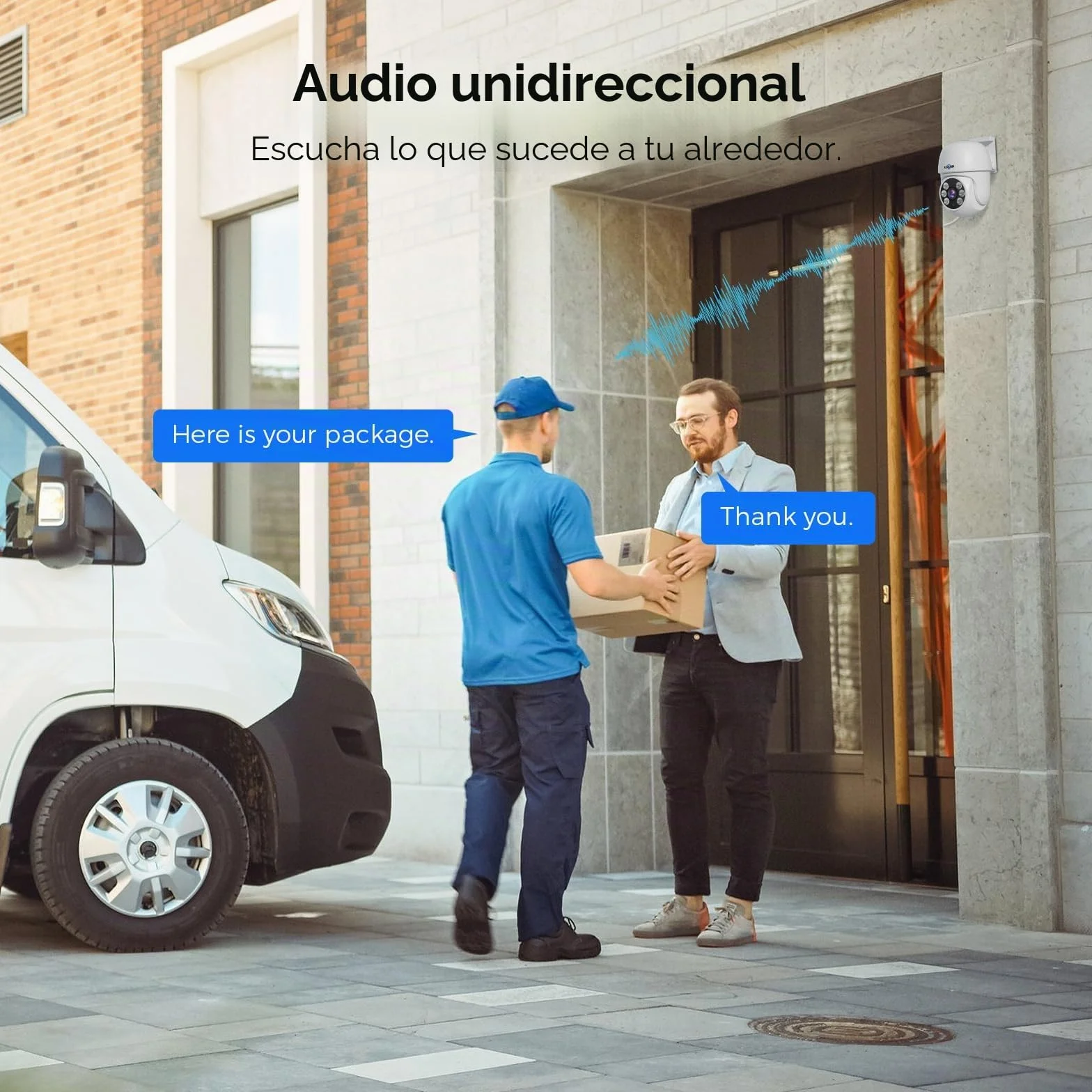 Hiseeu 5MP Kit Camara de Vigilancia WiFi Exterior, PTZ Cámara de Seguridad, 4X Camara IP y 10CH NVR,Detección y Seguimiento, Visión Nocturna en Color 1TB HDD