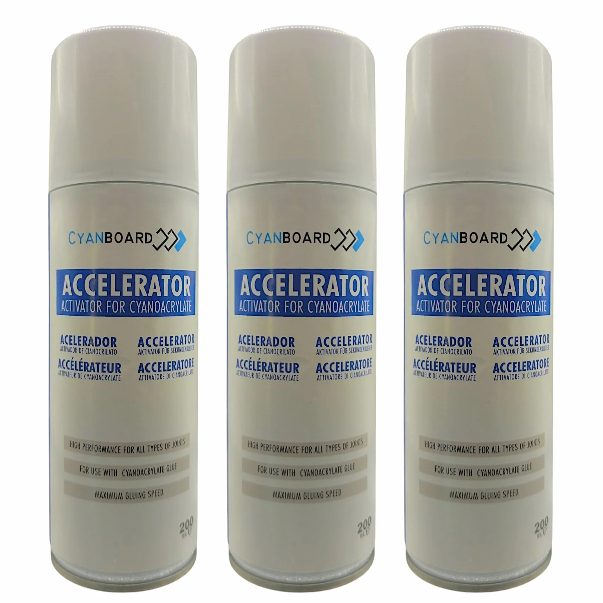 pack 3 unidades Activador de Cianoacrilato, 200ml.
