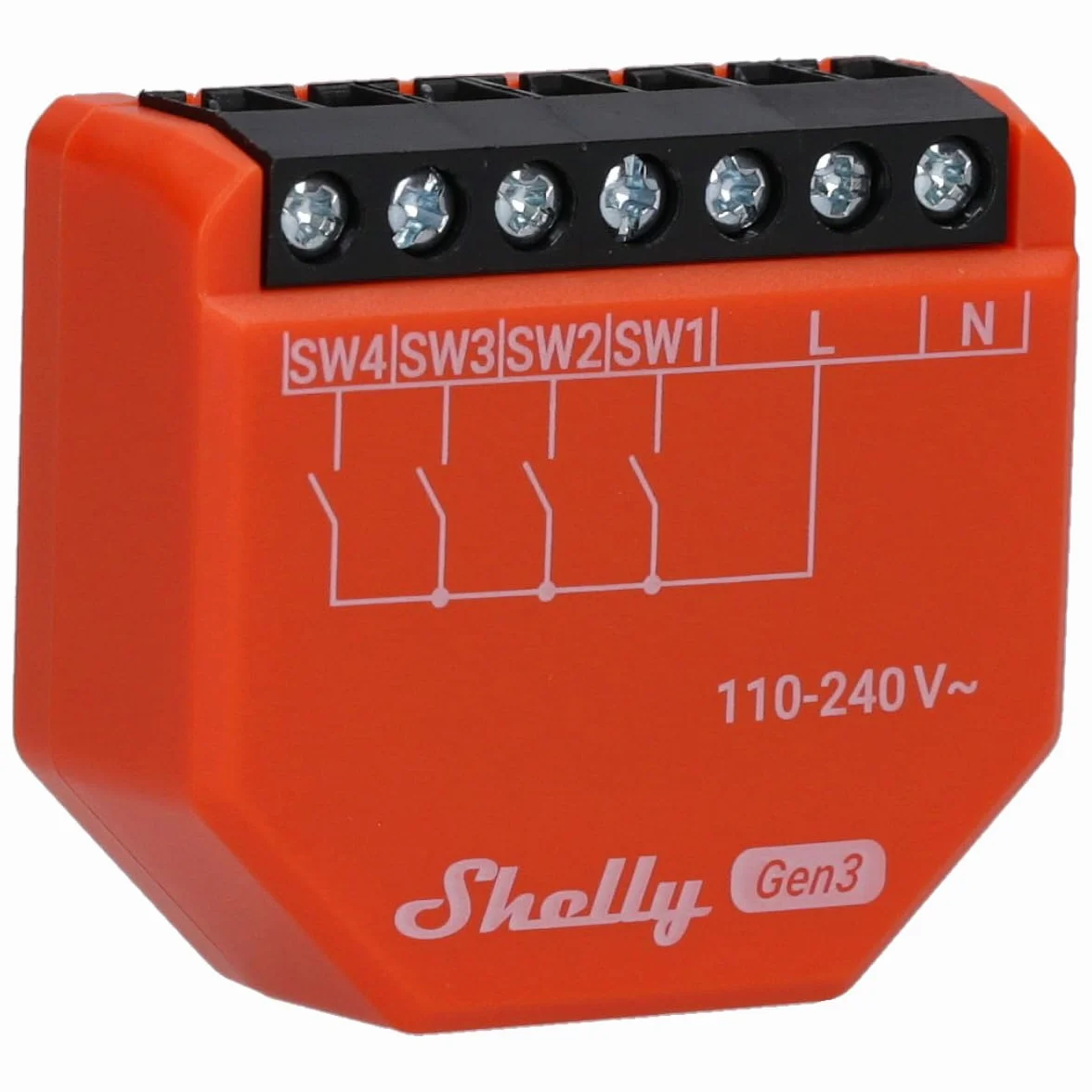 SHELLY Activador de escena i4 Gen3, Bluetooth y WiFi