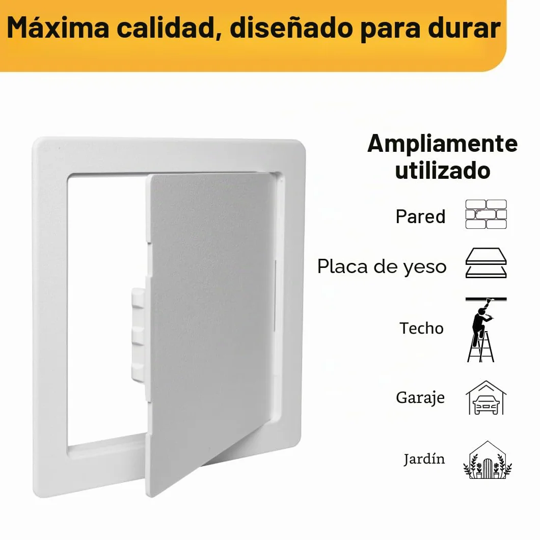 Proxinova 300x300mm Puertas de contadores, Plástico ABS, Gabinete y caja de fusibles, Paneles Ocultacion Cuadro Electrico, cables, medidores, tuberías, Queda al ras de la superficie