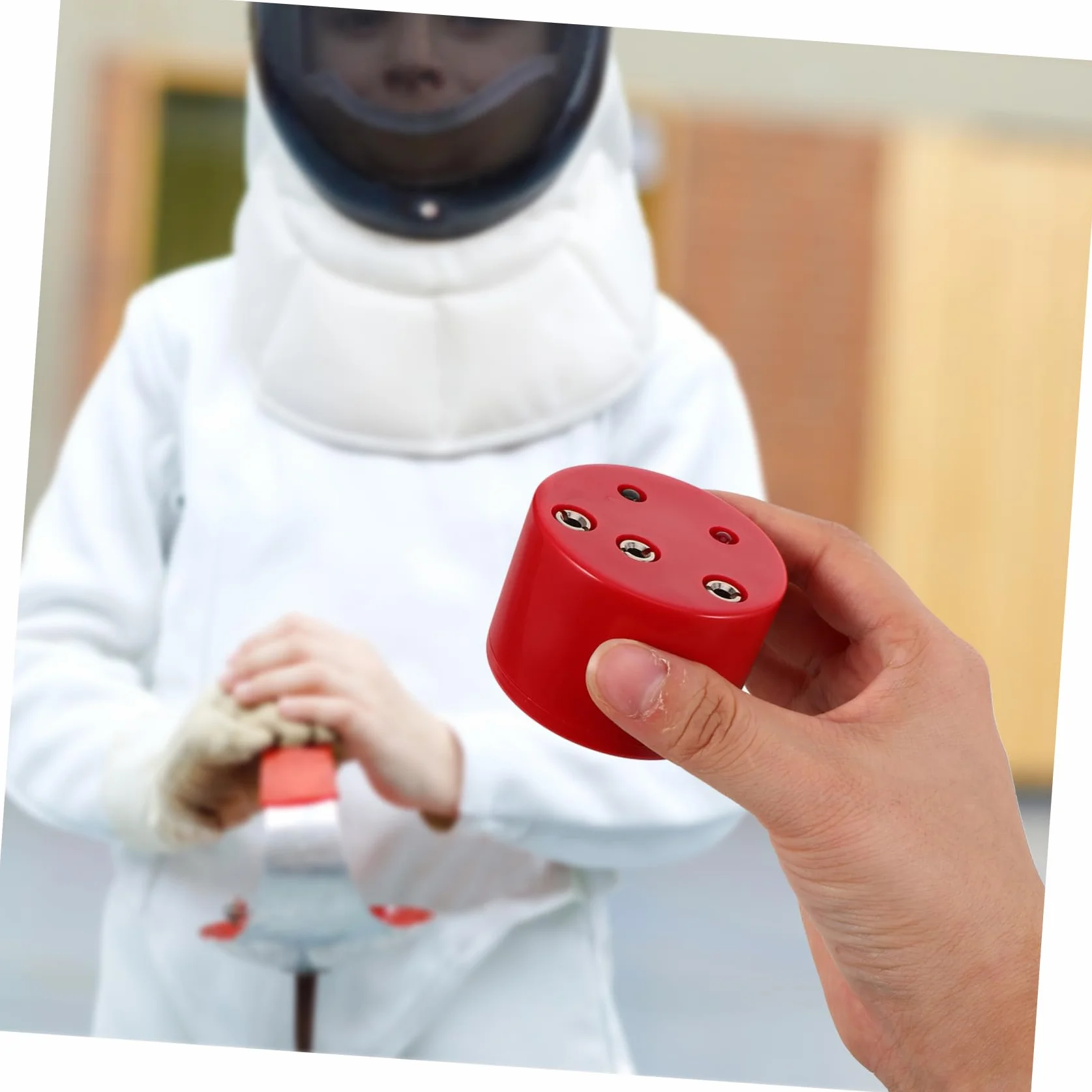 UPKOCH 1 Unidad Caja de Prueba de Esgrima de Florete y Épée, Indicador de Prueba de Esgrima, Probador de Eléctricas para Entrenamiento y Competiciones, Herramienta de Inspección Precisa