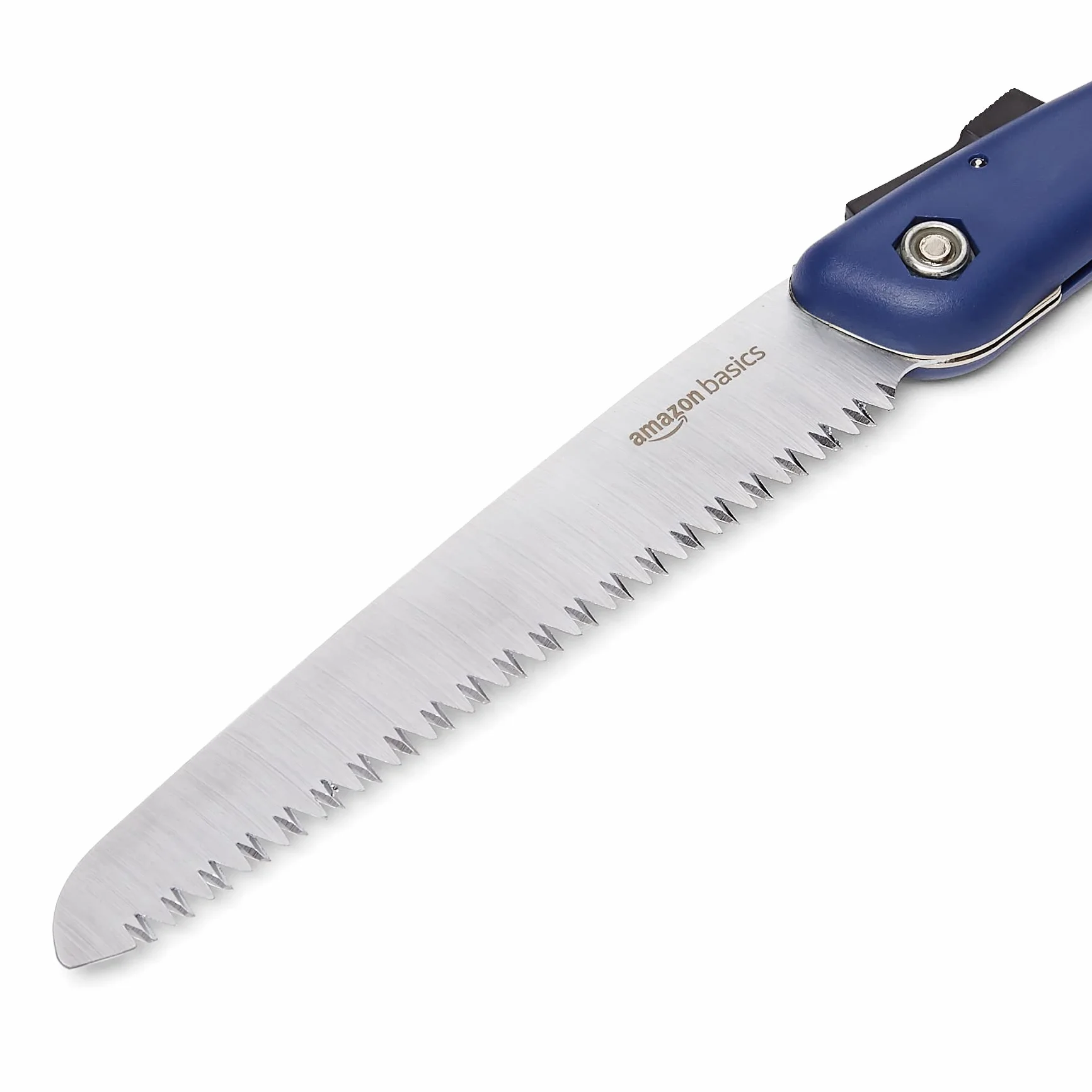 Sierra plegable de una hoja de acero para podar y jardinería, 20,3 cm, Azul