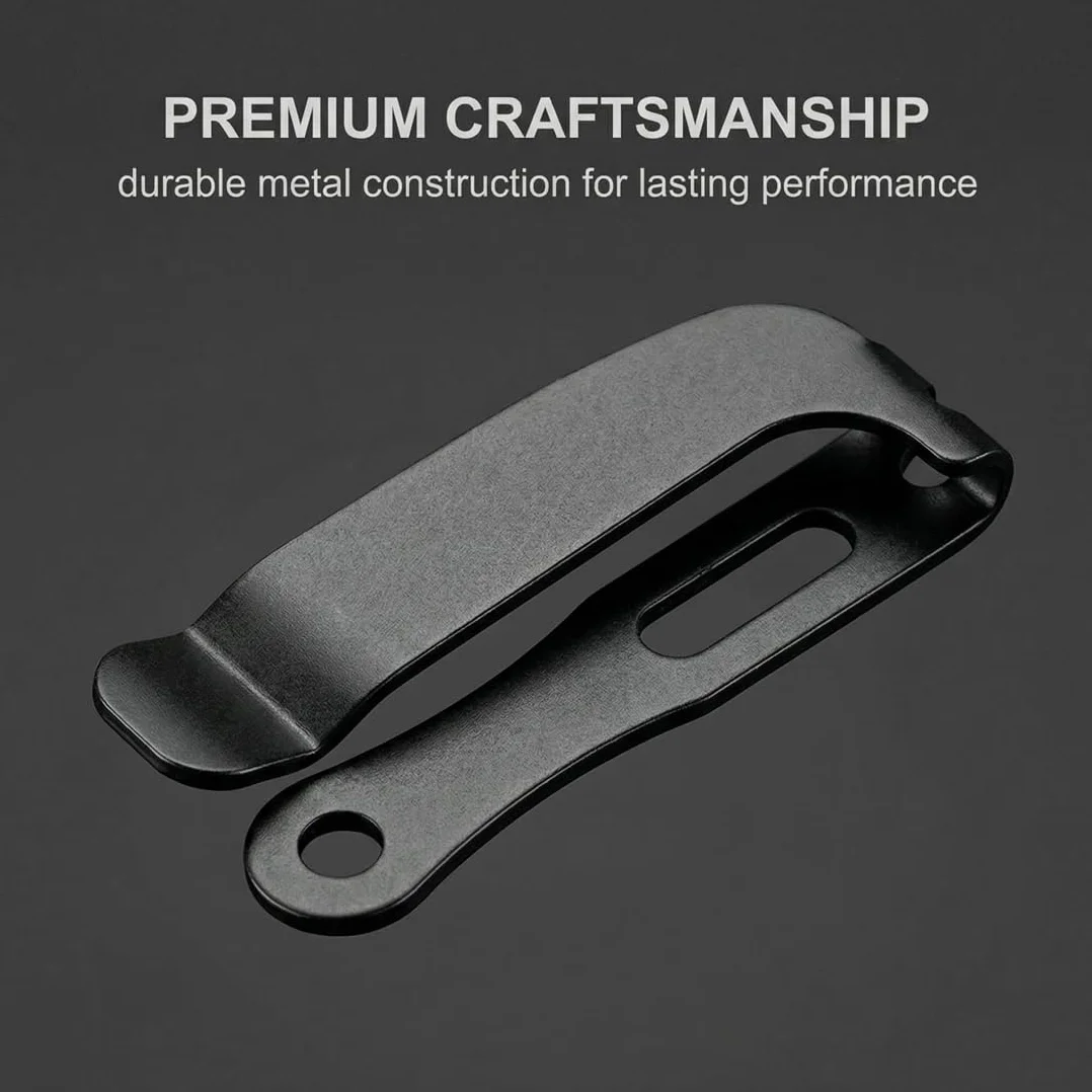 Clips Kydex para Funda de Cuchillo 2 Unidades – Extracción Rápida Ambidiestro para Acceso Táctico EDC, Sujeción Segura en Cinturón