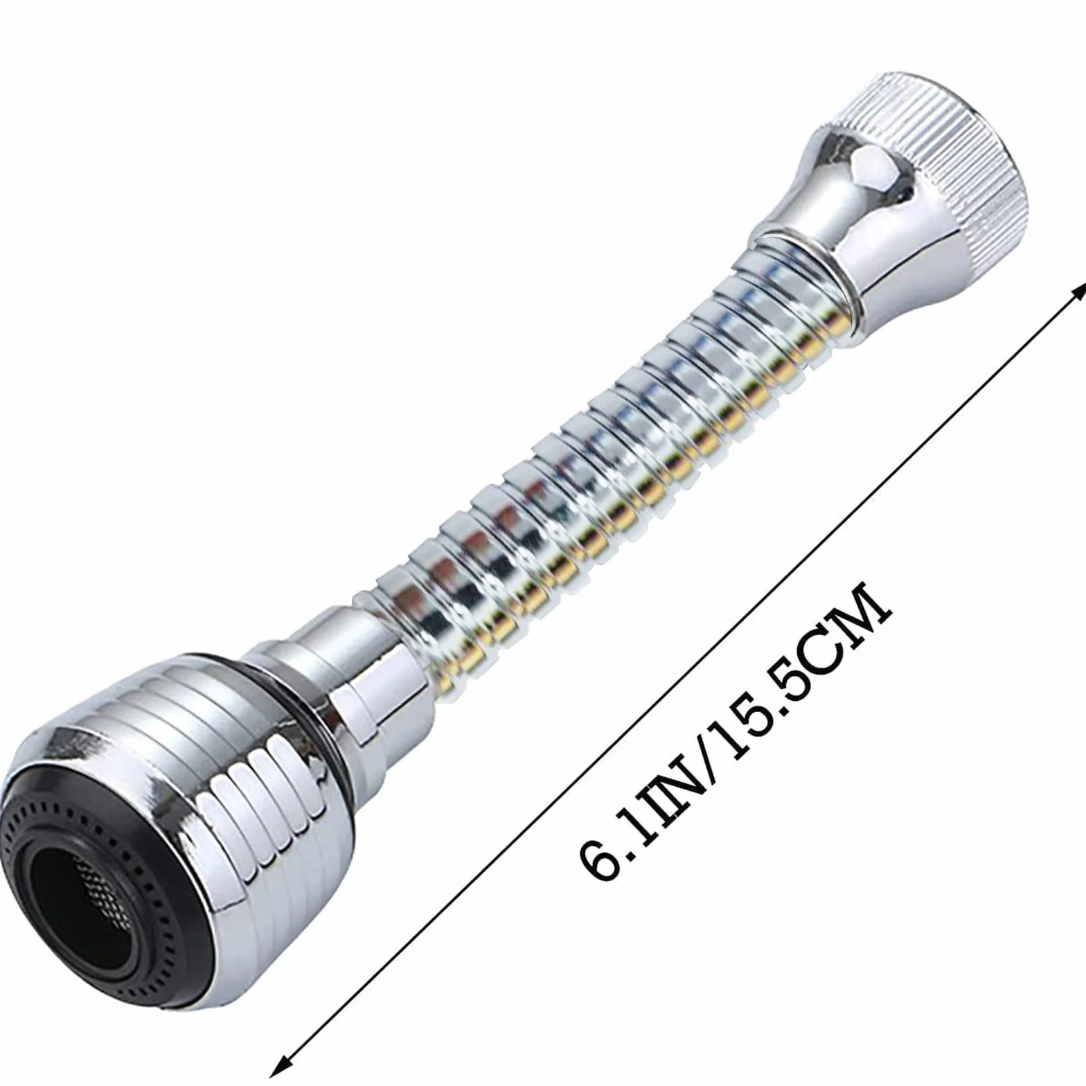 Extensor de Grifo Móvil para Fregadero con Cabezal Rociador, Aireador Giratorio 360°