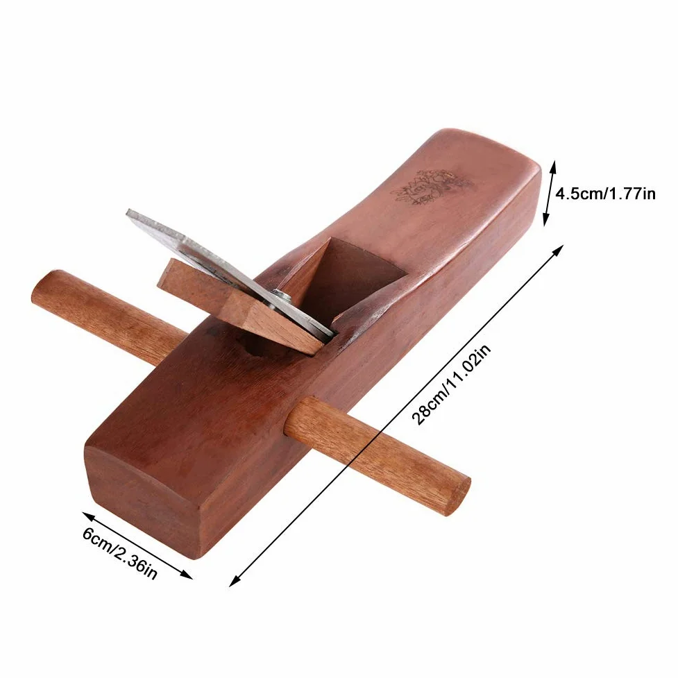 Avión de Madera de 28Cm, Cepillo Manual de Madera para Carpintero, Herramienta de Carpintería, Cepillo Manual de Madera + Acero para Carpintería