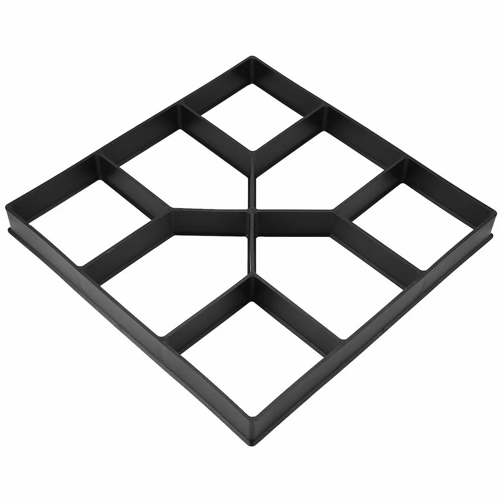 Ausla Molde para Hormigón de Jardín, 40 x 40 cm, Suelo de Cemento para Exteriores, Azulejos, DIY