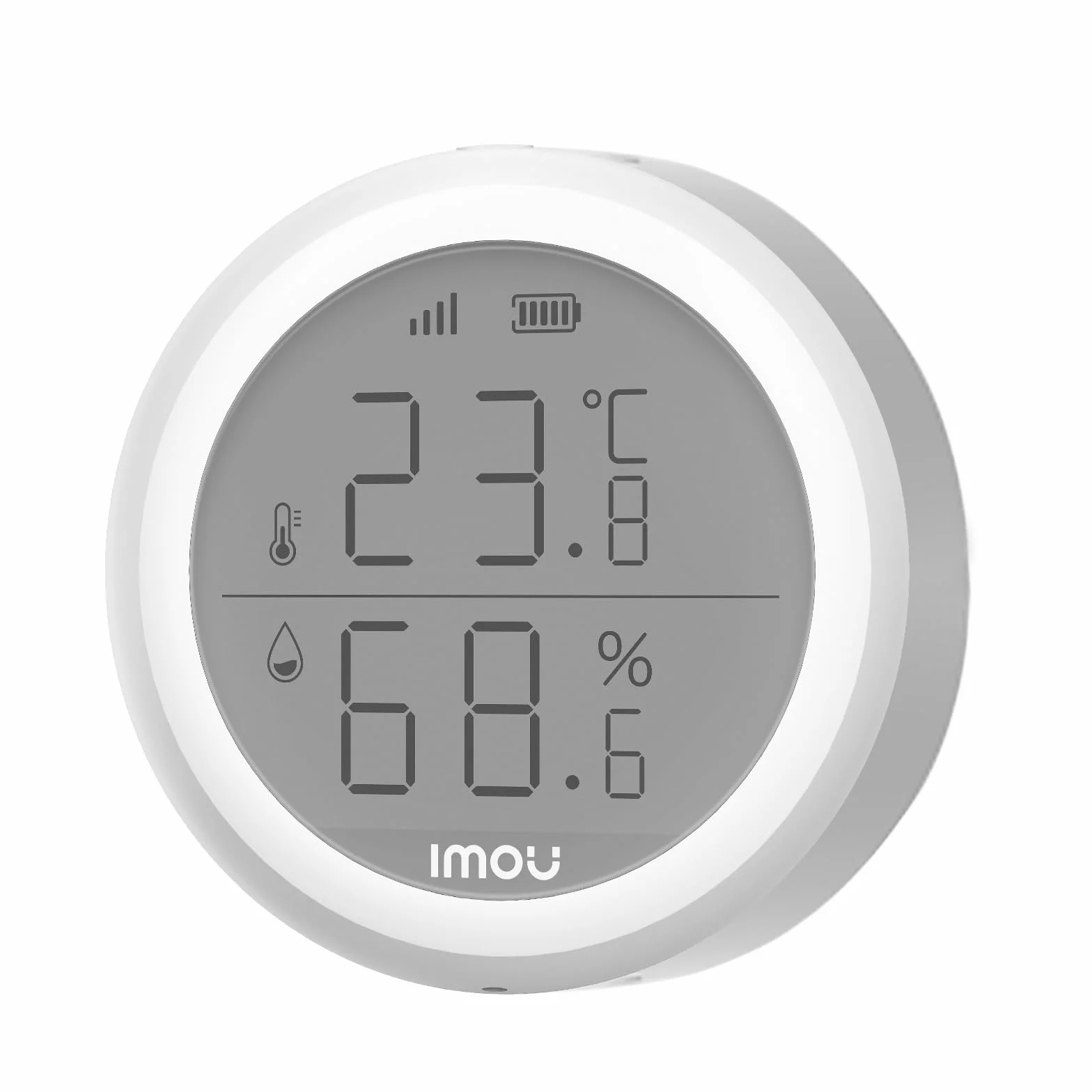 Imou ZTM1 Sensor de temperatura WiFi inalámbrico Sensor de humedad Termómetro interior Higrómetro inteligente inalámbrico Sensor de humedad con alarma y almacenamiento de datos para bebés Home Garage