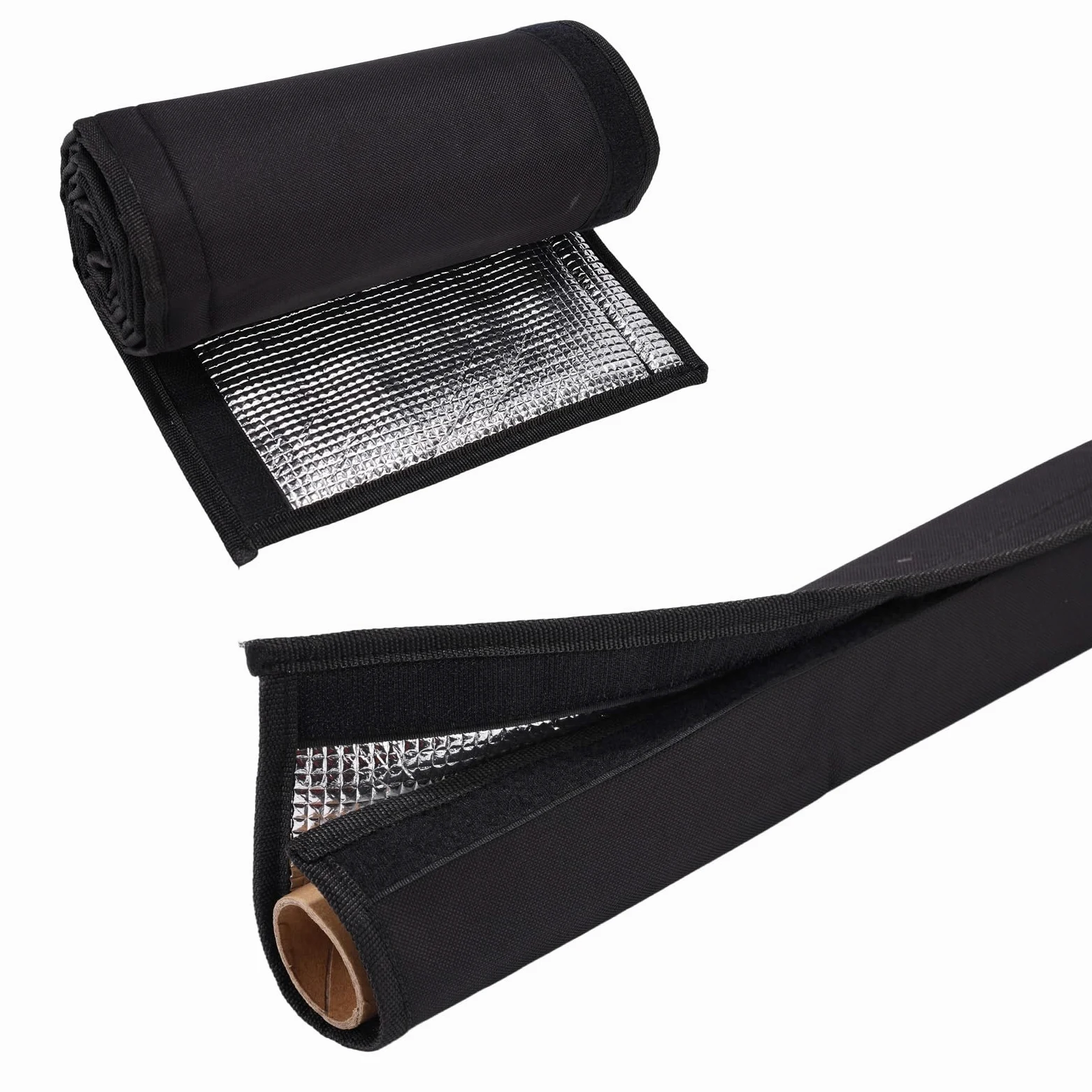 Cubierta Aislante para Tuberías, 183x26cm Cubierta Protectora Aislante Tuberías Aire Acondicionado Exterior Oxford con Revestimiento Aluminio para Protección Exteriores