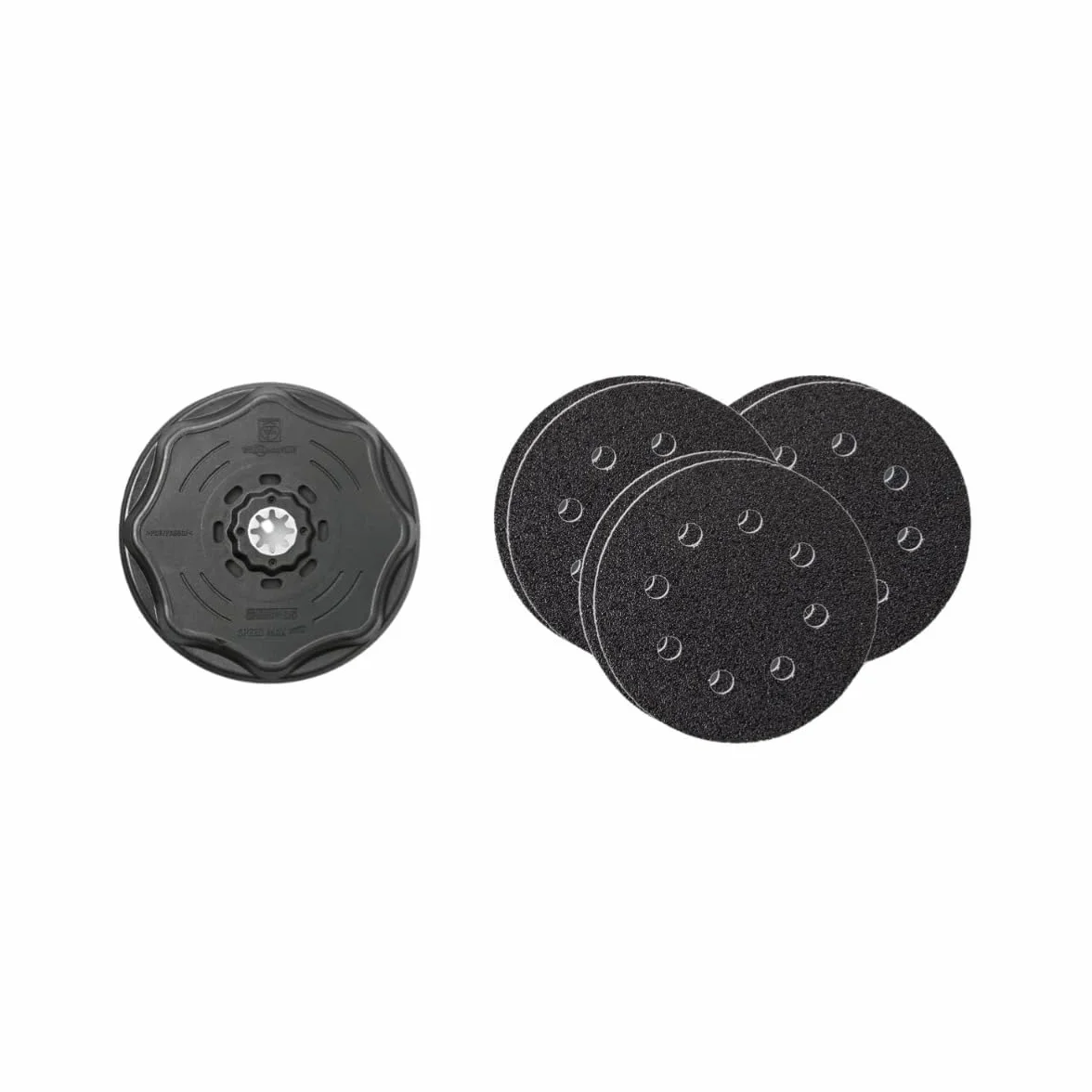 FEIN Set de lijado Ø 115 mm, Alojamiento SLP, Para un lijado rápido y rentable de superficies medias, Posibilidad de uso con y sin aspiración de polvo