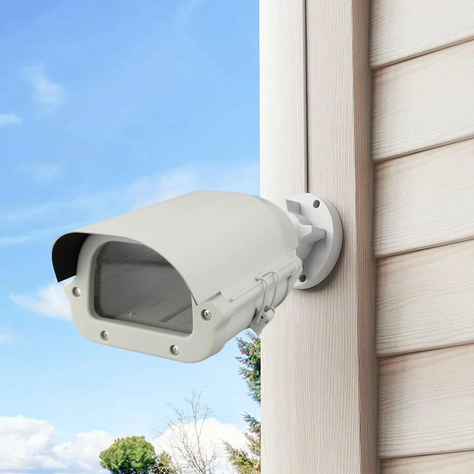 Caja de cámara de seguridad para exteriores con rendimiento de imagen claro y construcción robusta (6 pulgadas)