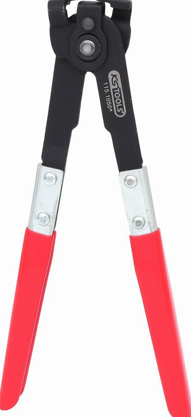 KS Tools 115.1050 - Tenazas de apriete con sujetador, niquelado (tamaño: 260 mm)