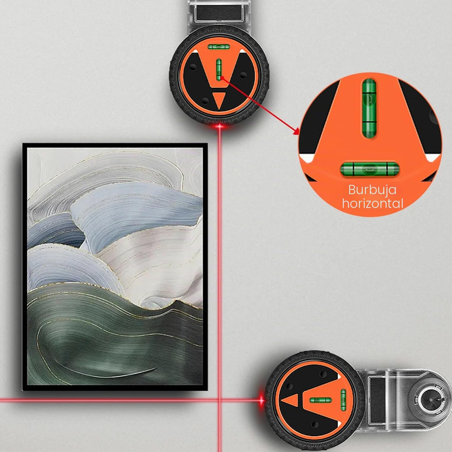 Colector de polvo de perforación con herramienta de nivelación y ventosa electrónica de vacío, nivel de burbuja 2 en 1 con extracción de polvo, colector de polvo eléctrico para colgar cuadros, pintura