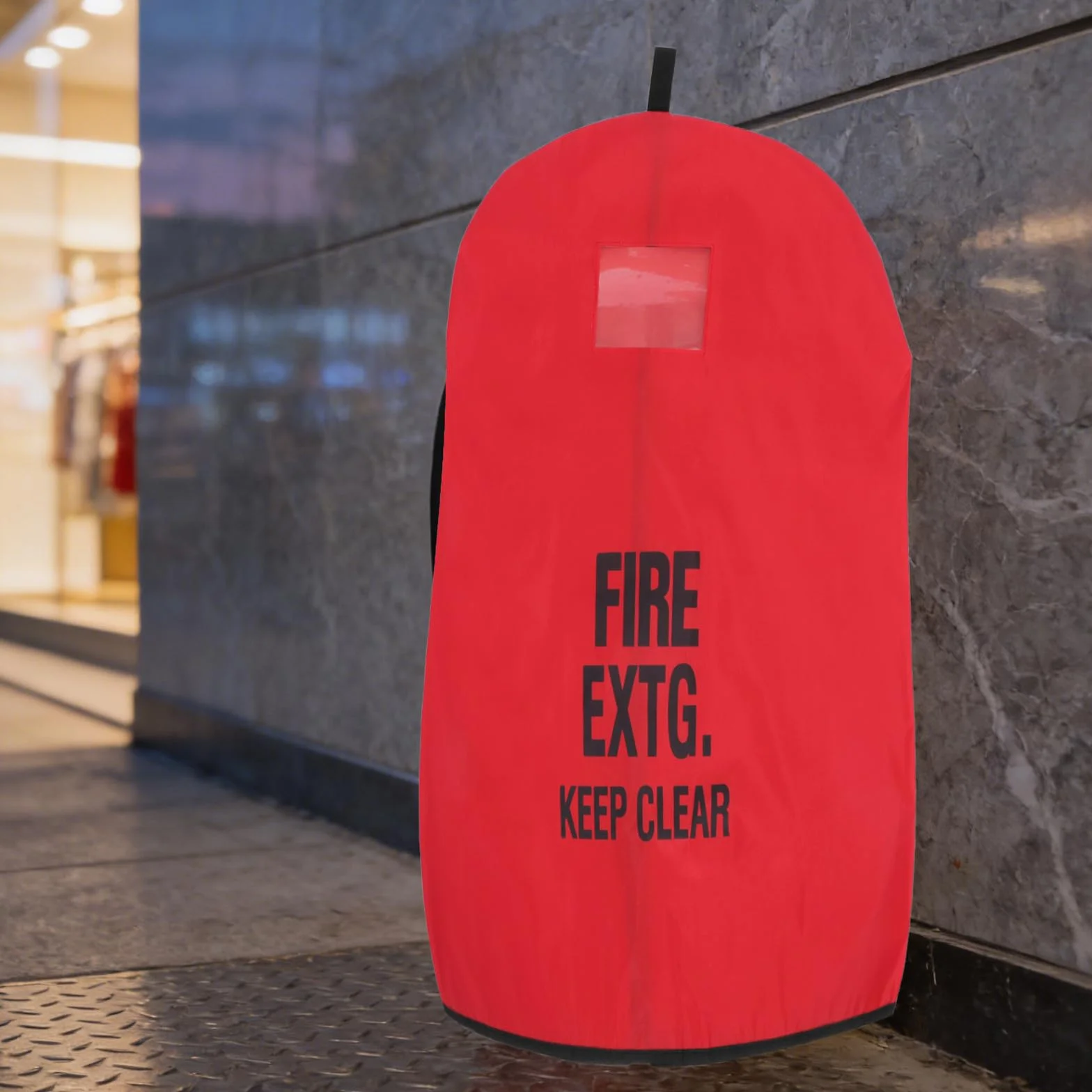Bolsa Protectora para Extintor de Incendios 75X100 CM Resistente a Intemperie y Polvo, Cubierta Roja para Extintores de 50 Kg, Uso Exterior en Seguridad Industrial y Almacenes