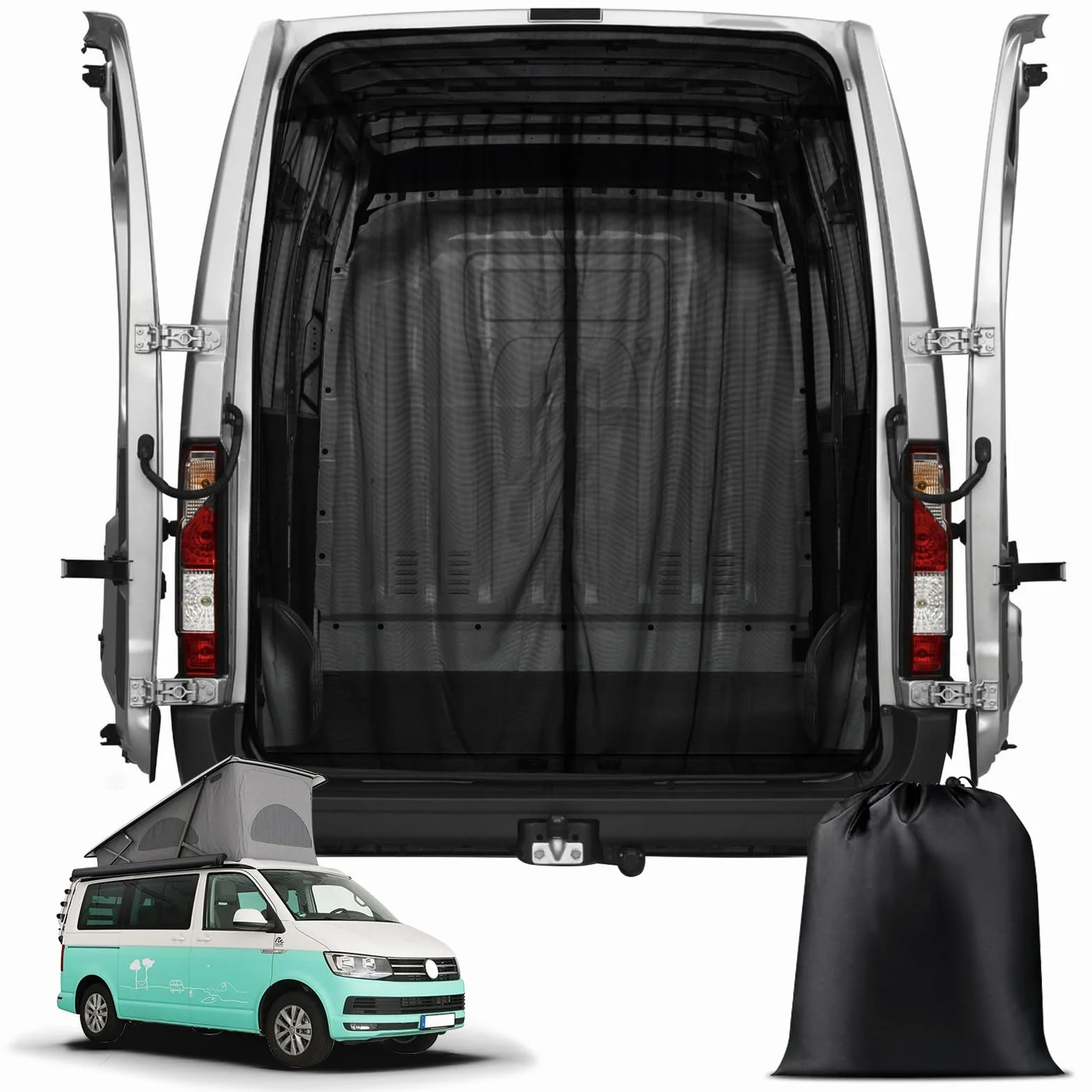 Mosquitera Magnética Personalizada para VW T6 Puerta Trasera