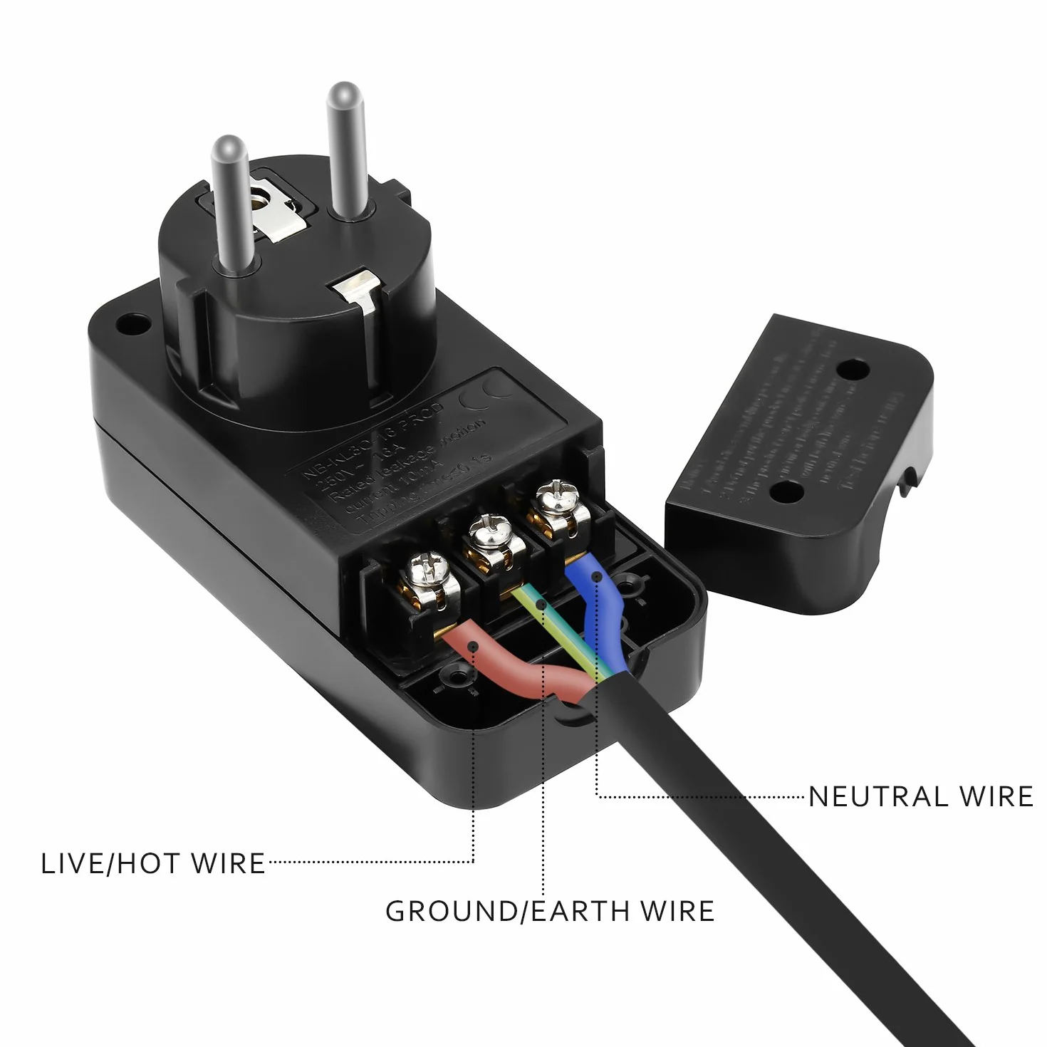 Disyuntor FI (corriente residual) de Oaonan, enchufe de seguridad personal