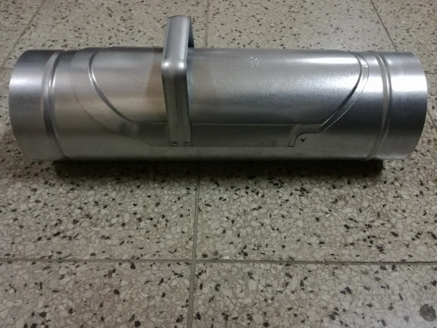 NO BRAND Desviador de Agua de Lluvia – 80 mm – Metal – Acero galvanizado para Tubería de Bajada – Guttering