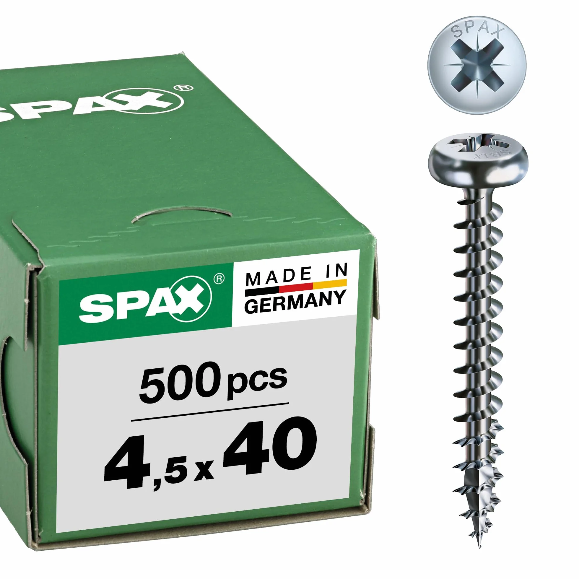 Spax 0/1031/001/4,5/40/ /01 - Tornillo para yeso (acero, 4.5 millimetros, 4,5x40mm)